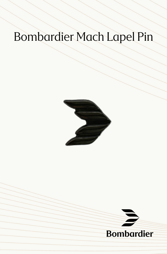 Bombardier Mach Lapel Pin