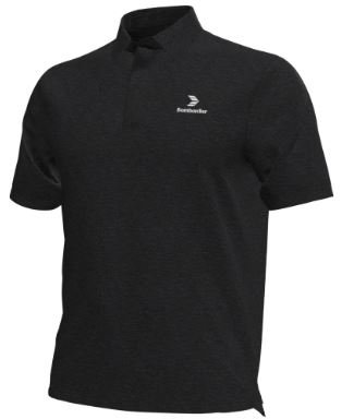 BBD Drive Heather Black Polo.JPG