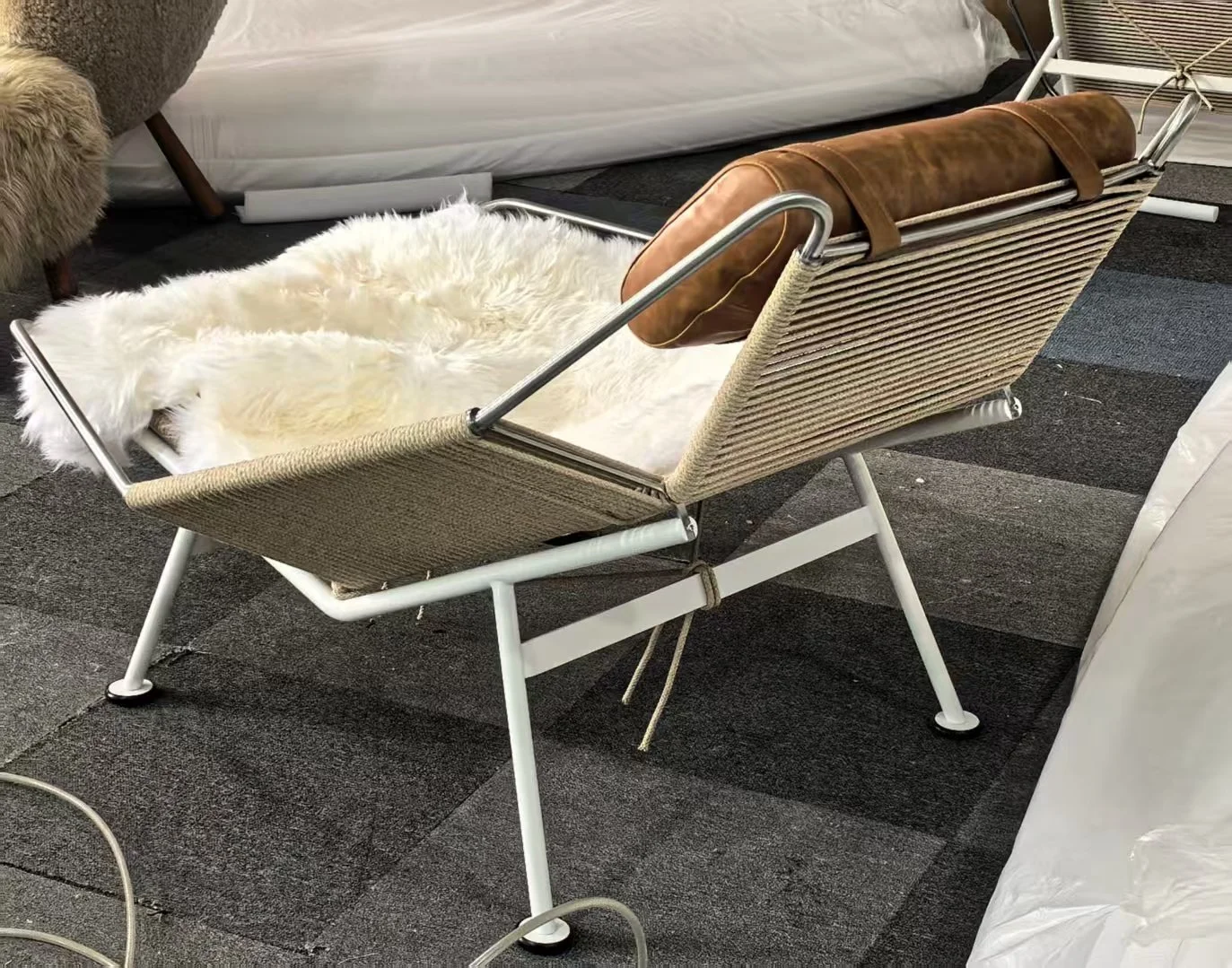 Mid Century Premium Flag Halyard Chair replica