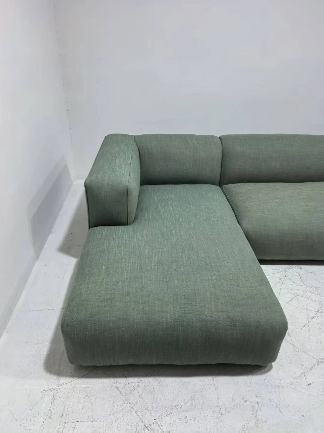 Cloud sofa green linen