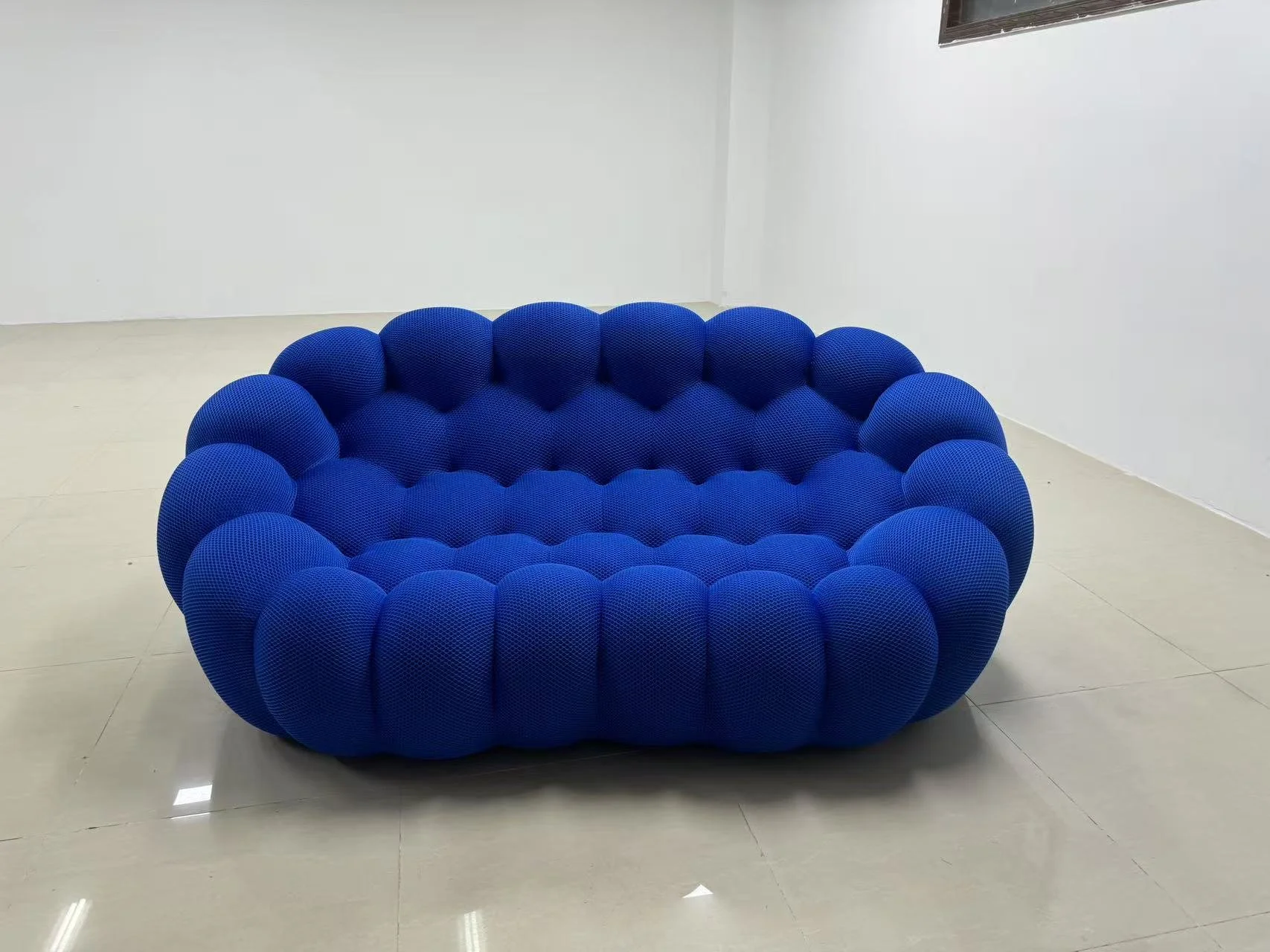 Bubble Sofa dupe blue cobalt