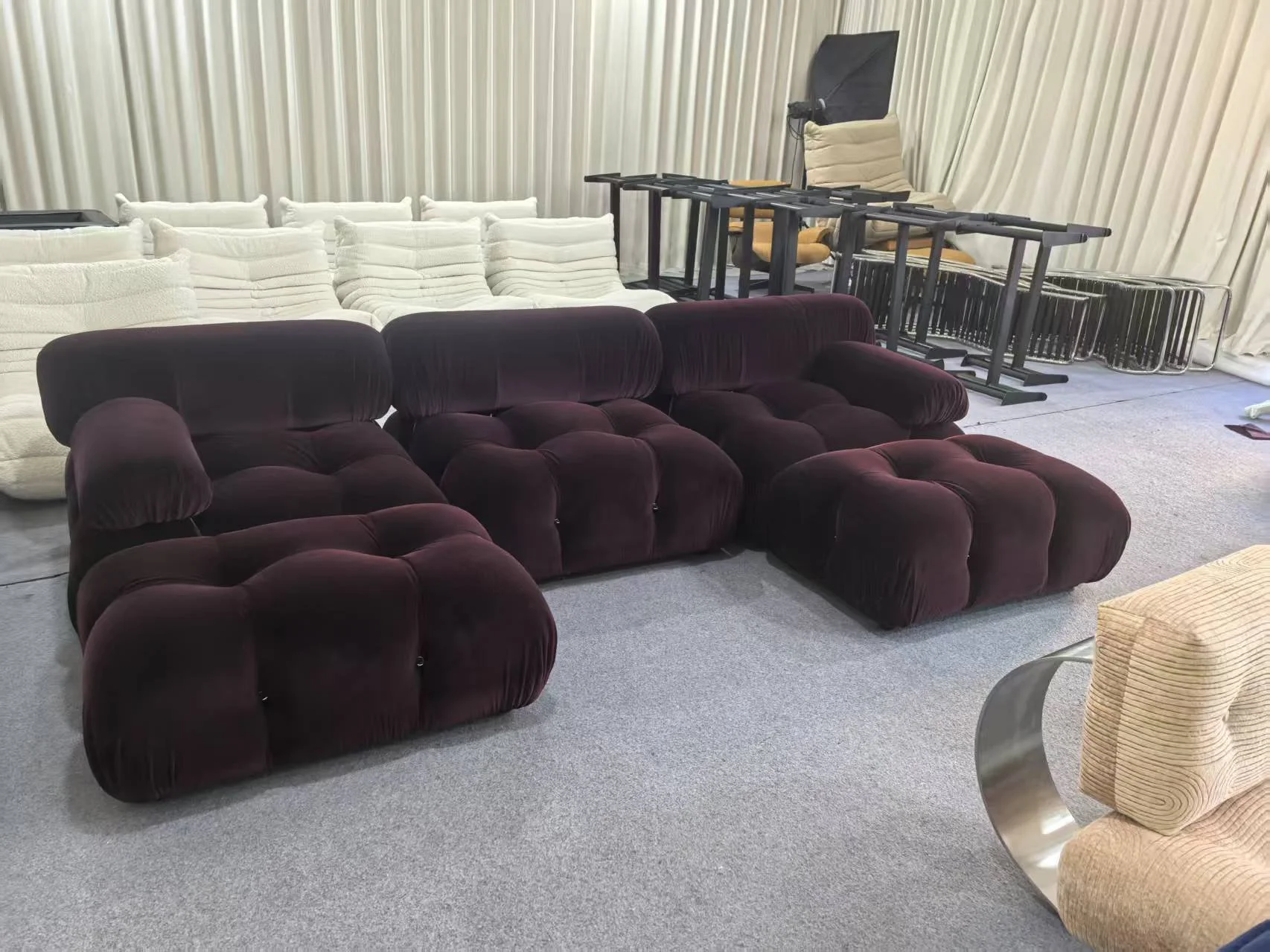 Camaleonda Sofa dupe aubergine velvet