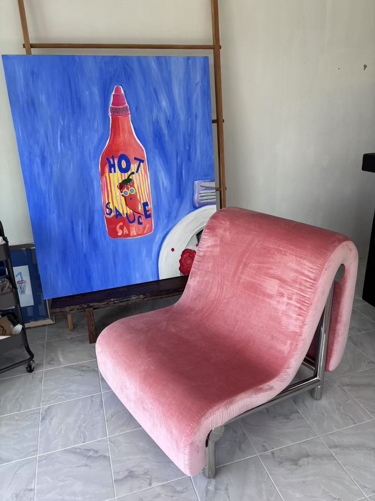 Melt chair pink future project Melt collection