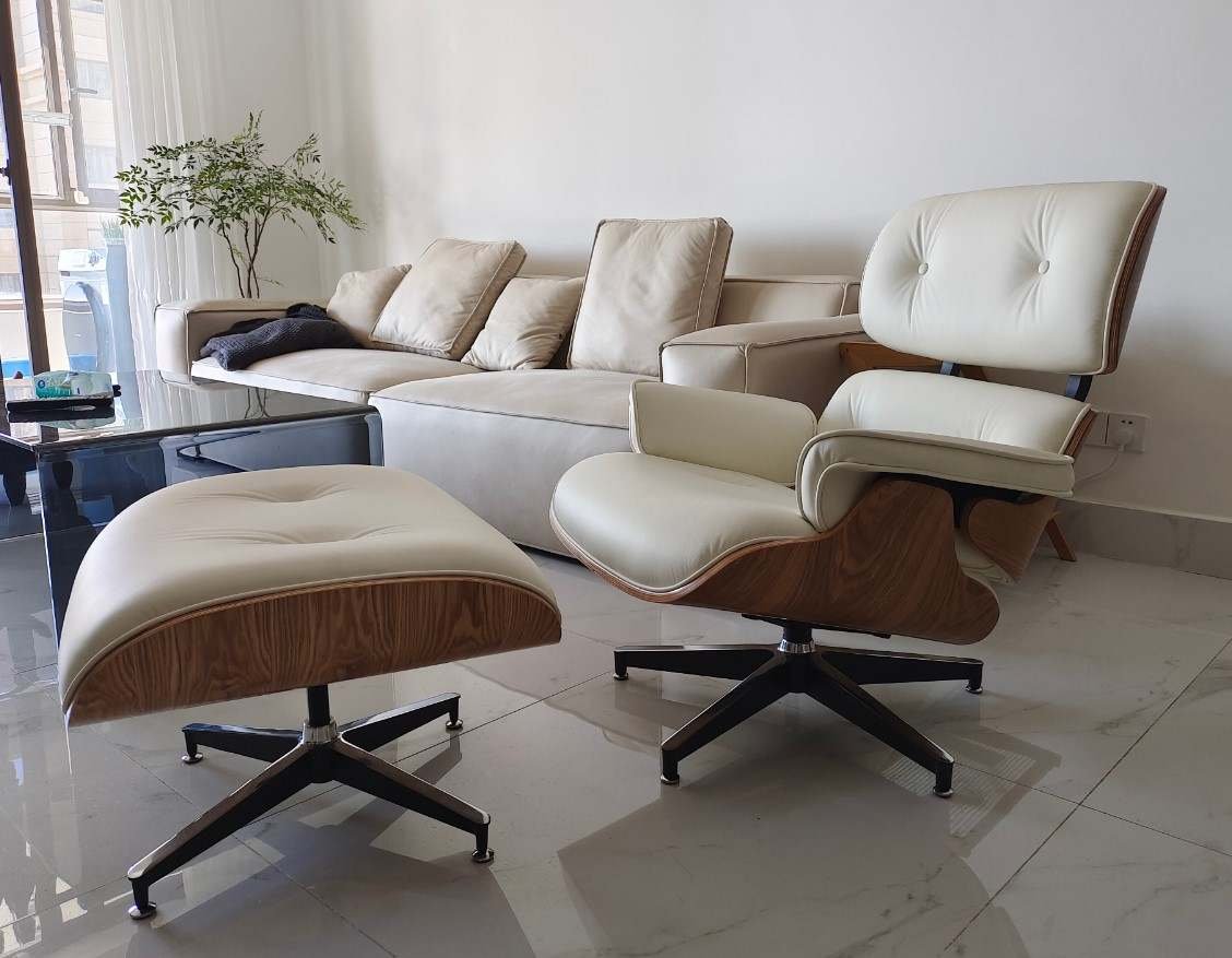 Eames Lounge Chair and Ottoman Replica 