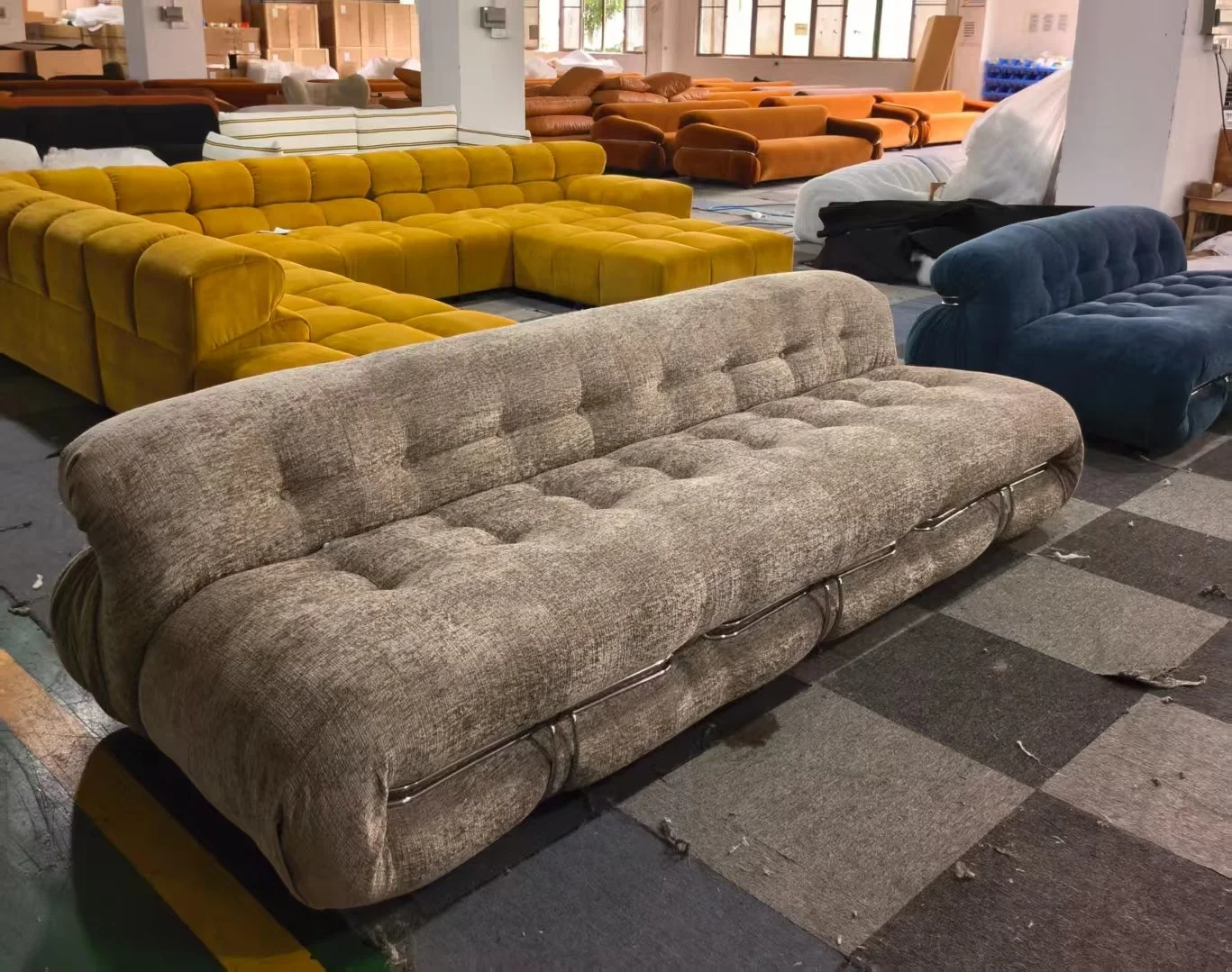 Soriana Sofa replica beige chenille