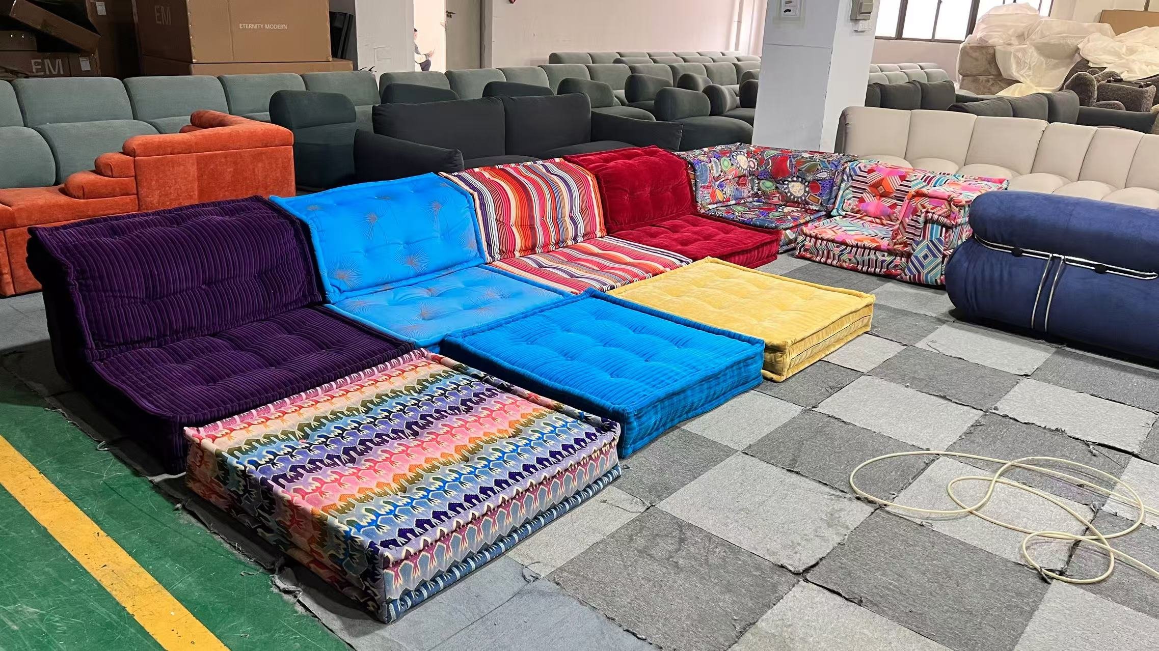 Mah Jong sofa dupe