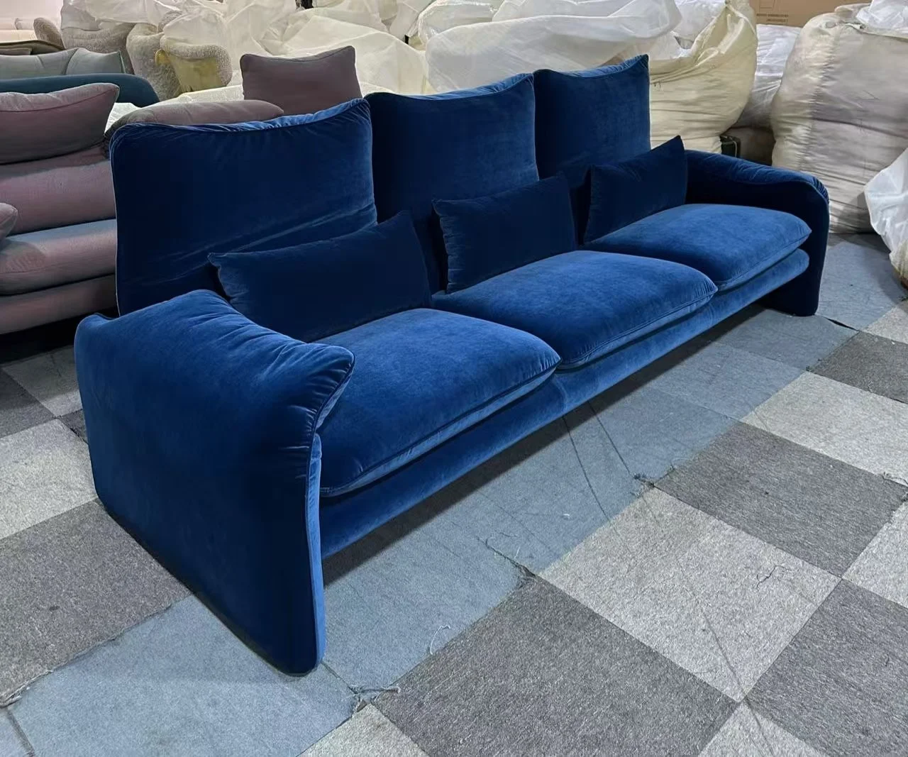 675 Maralunga sofa dupe velvet replica high quality