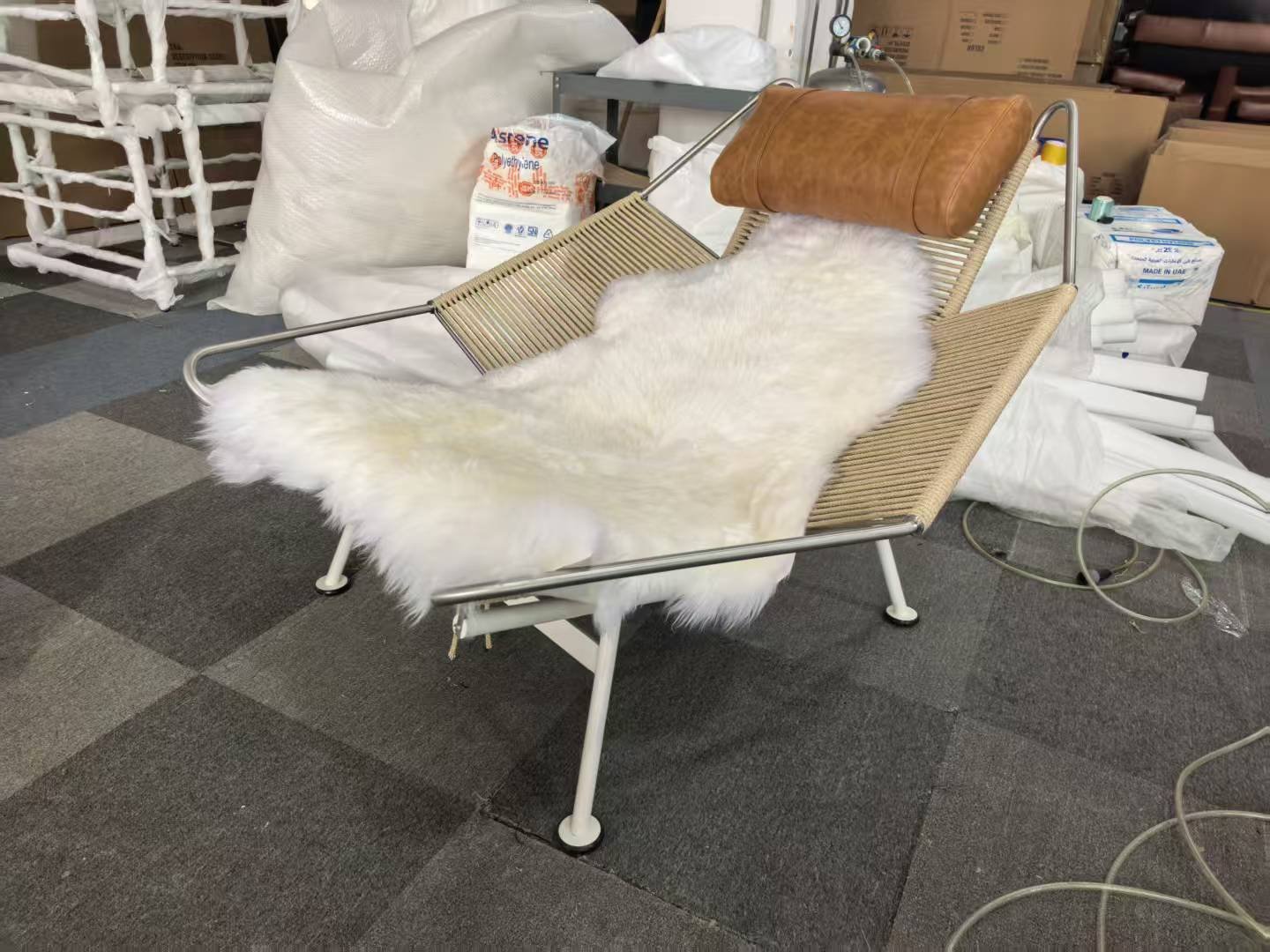 Mid Century Premium Flag Halyard Chair replica