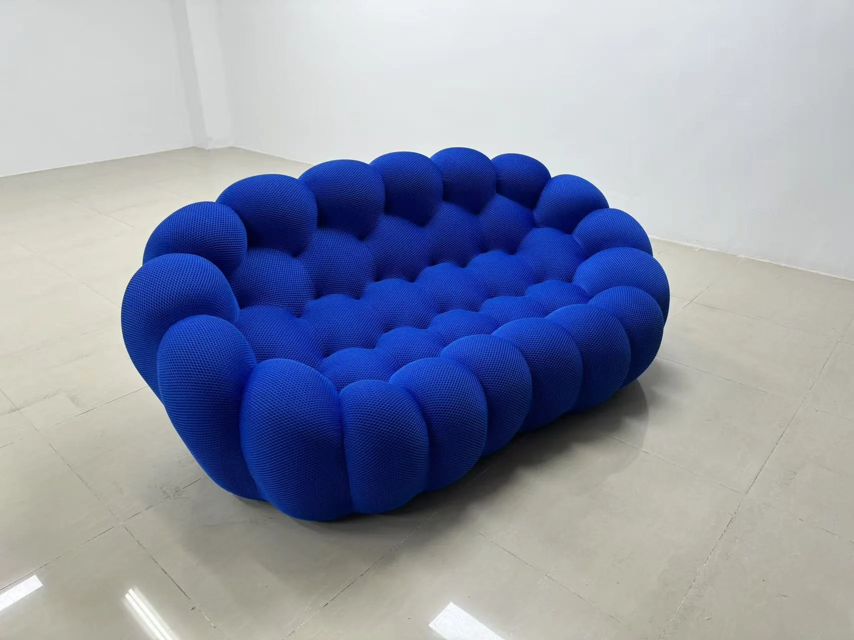 Bubble Sofa dupe blue cobalt