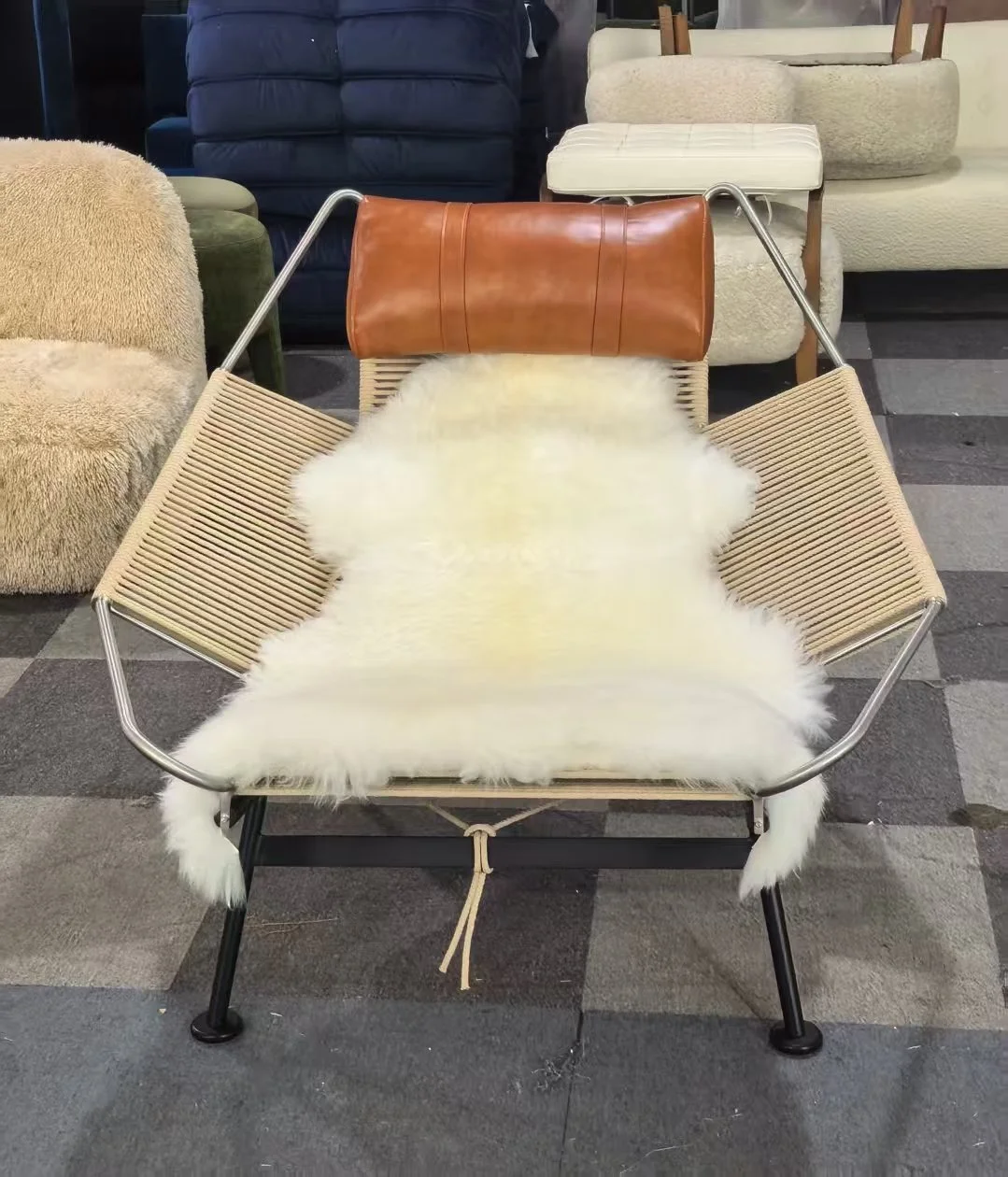 Mid Century Premium Flag Halyard Chair dupe