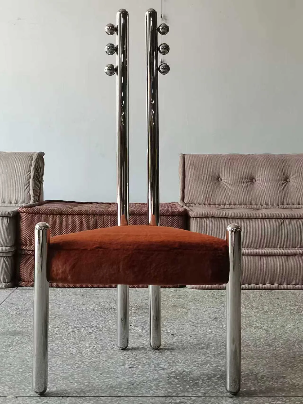 Steel Double Backrest Pietro Franceschini