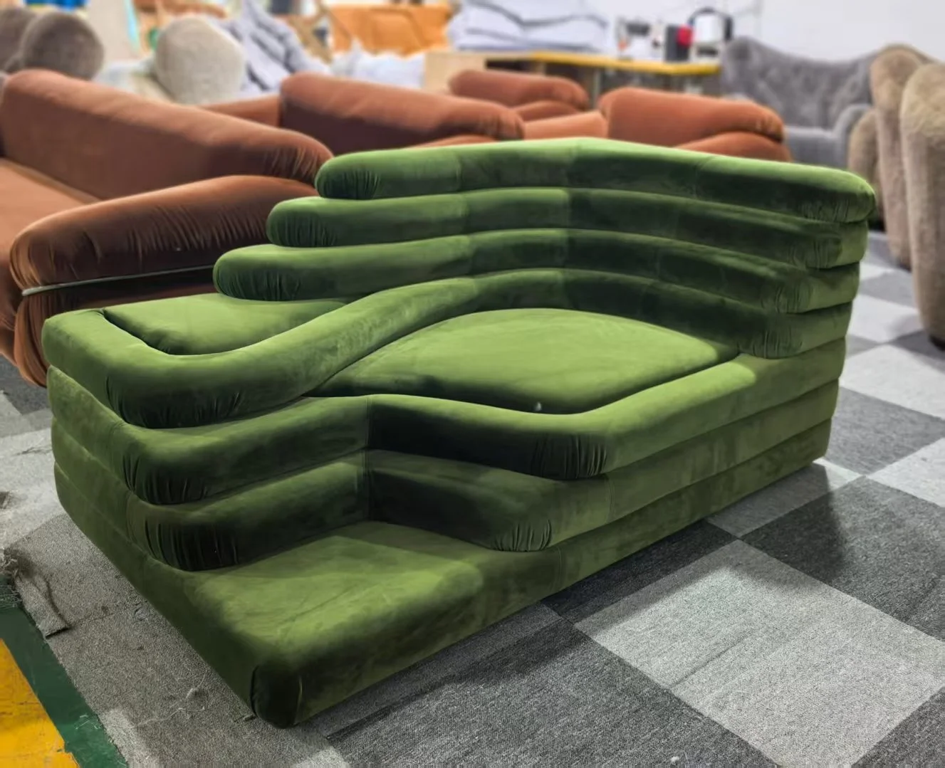 Terrazza Sofa replica dupe green velvet