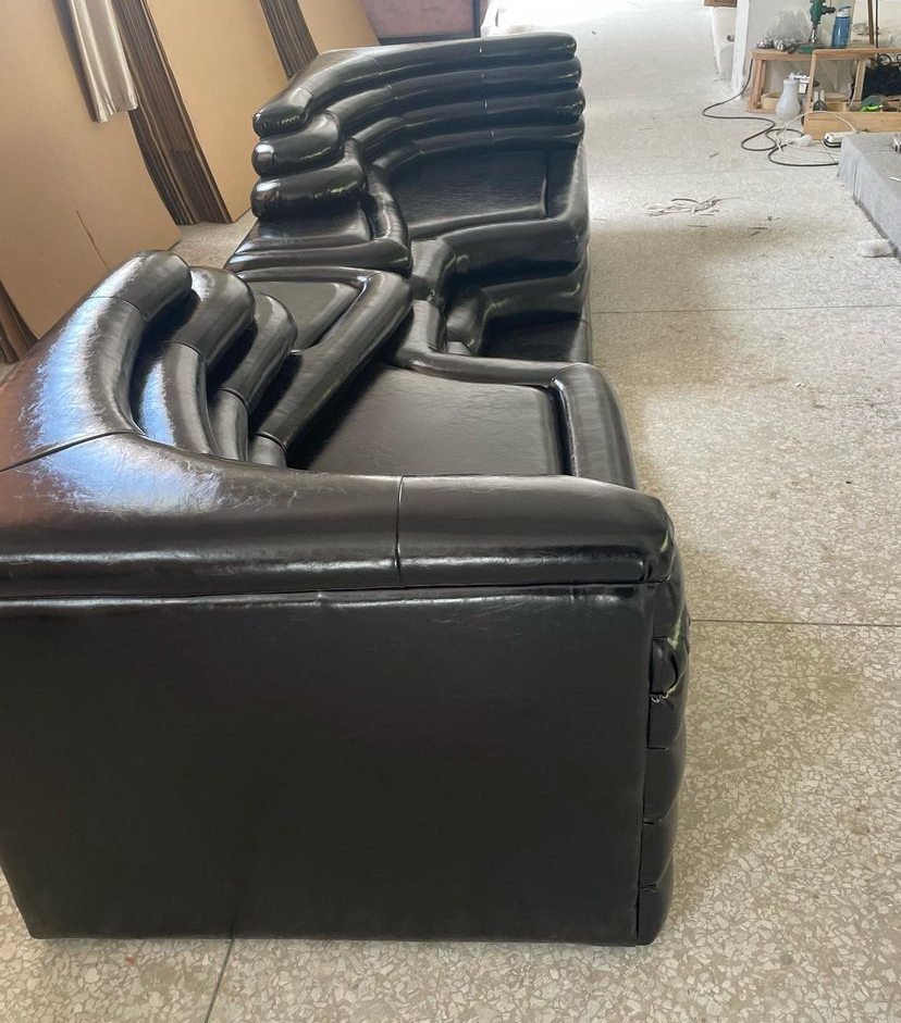 Terrazza Sofa black leather dupe