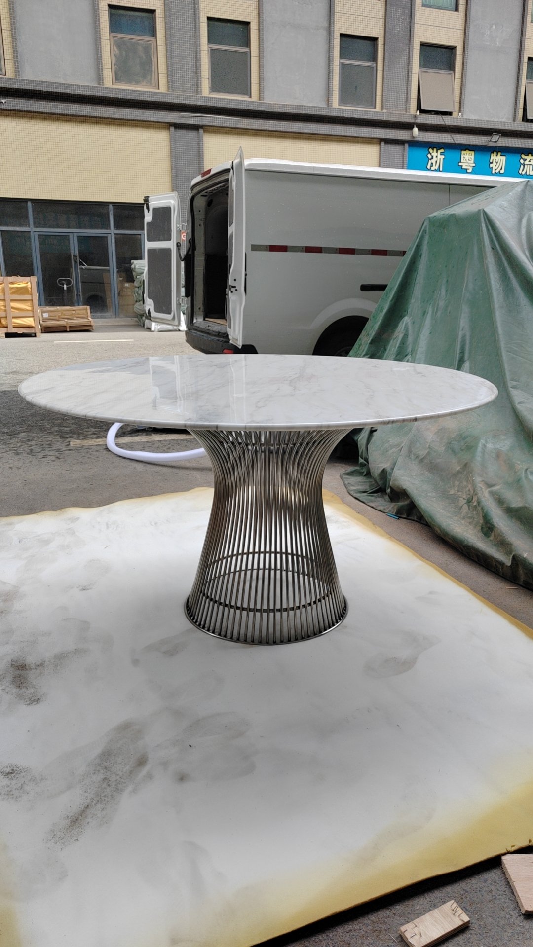 Carrara Marble Platner table replica