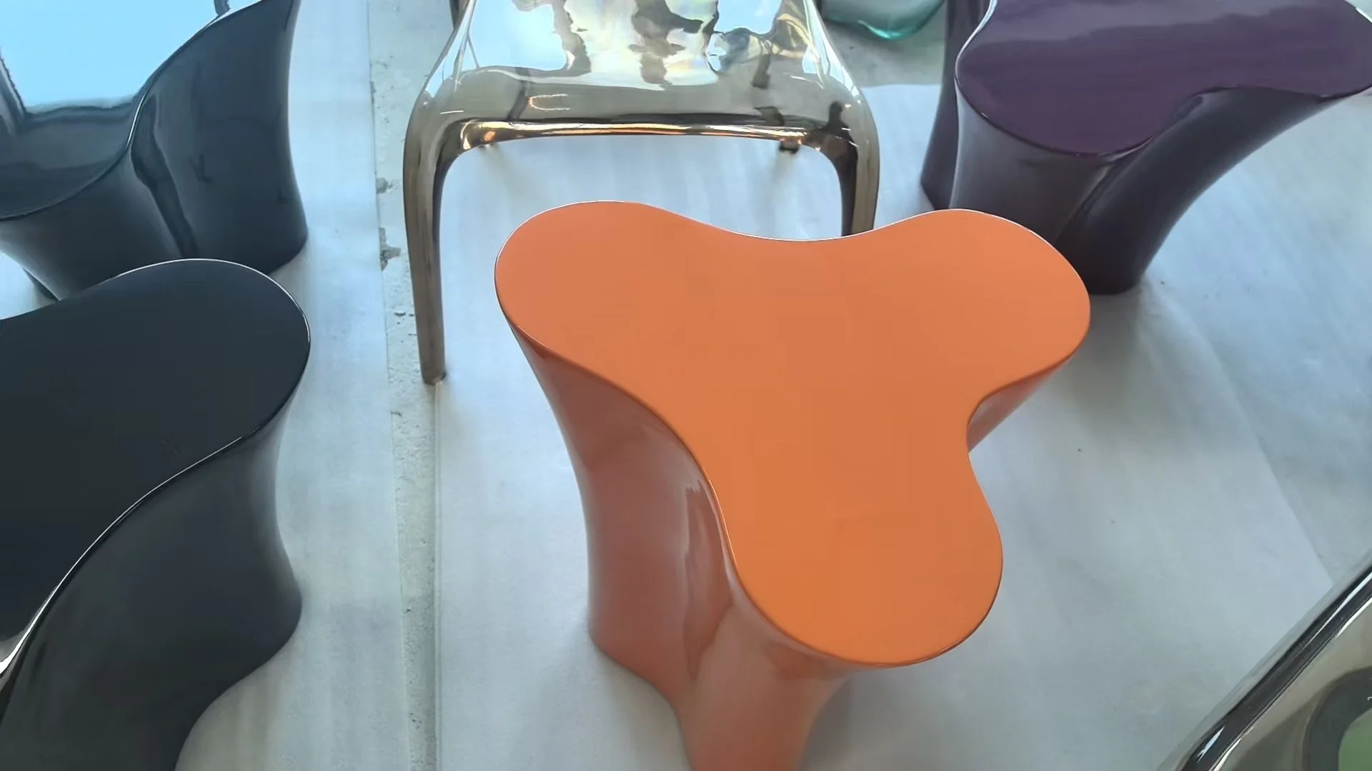 Triolet side tables Bobois dupe