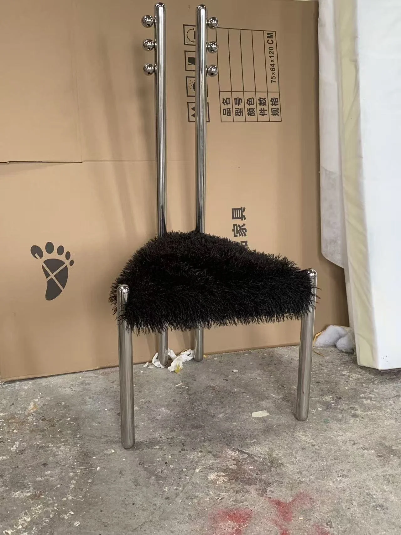 Steel Double Backrest Pietro Franceschini