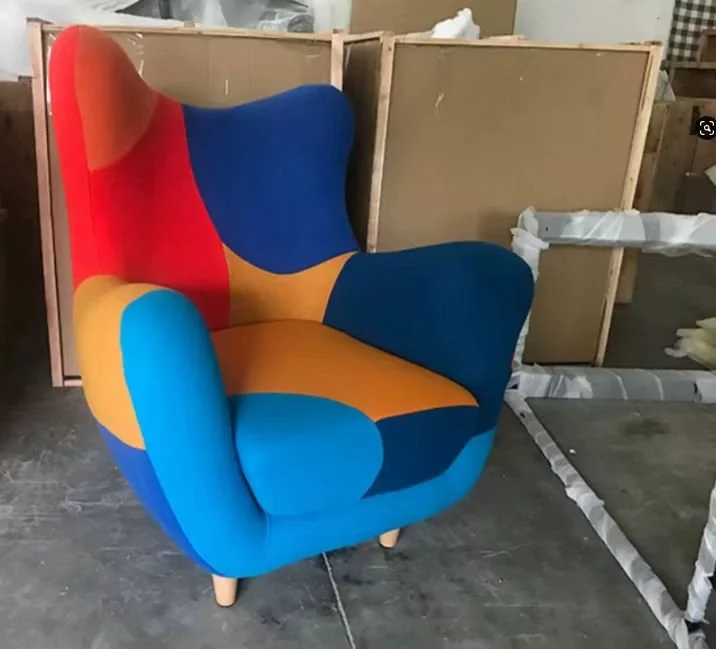 Wingback lounge chair dupe memphis design