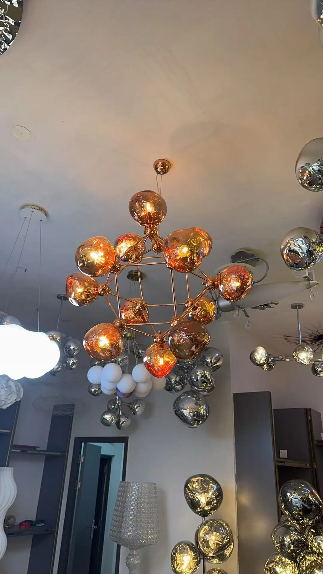 Melt Burst Chandelier Led Smoke replica