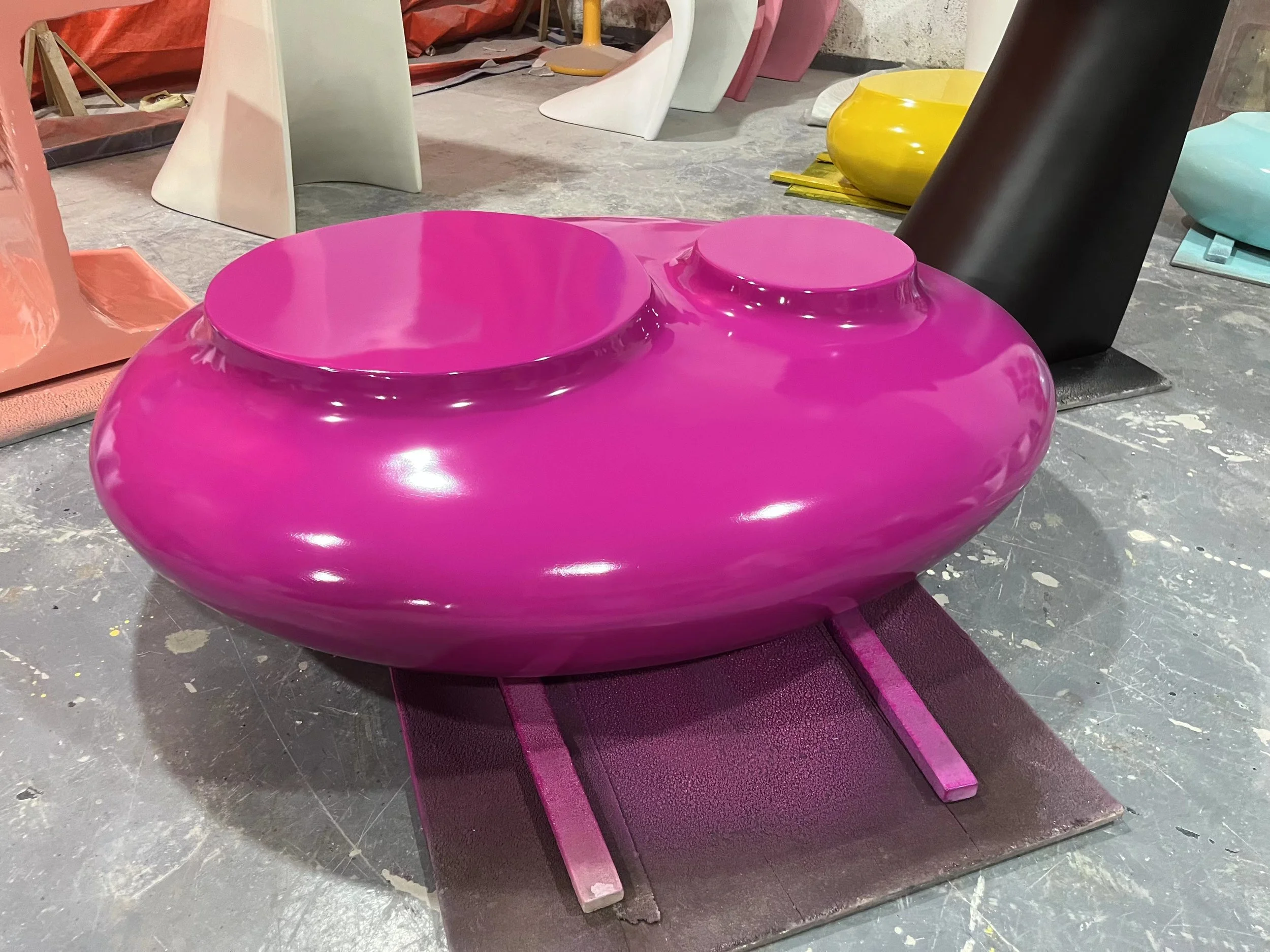 Cute cut coffee tables Bobois
