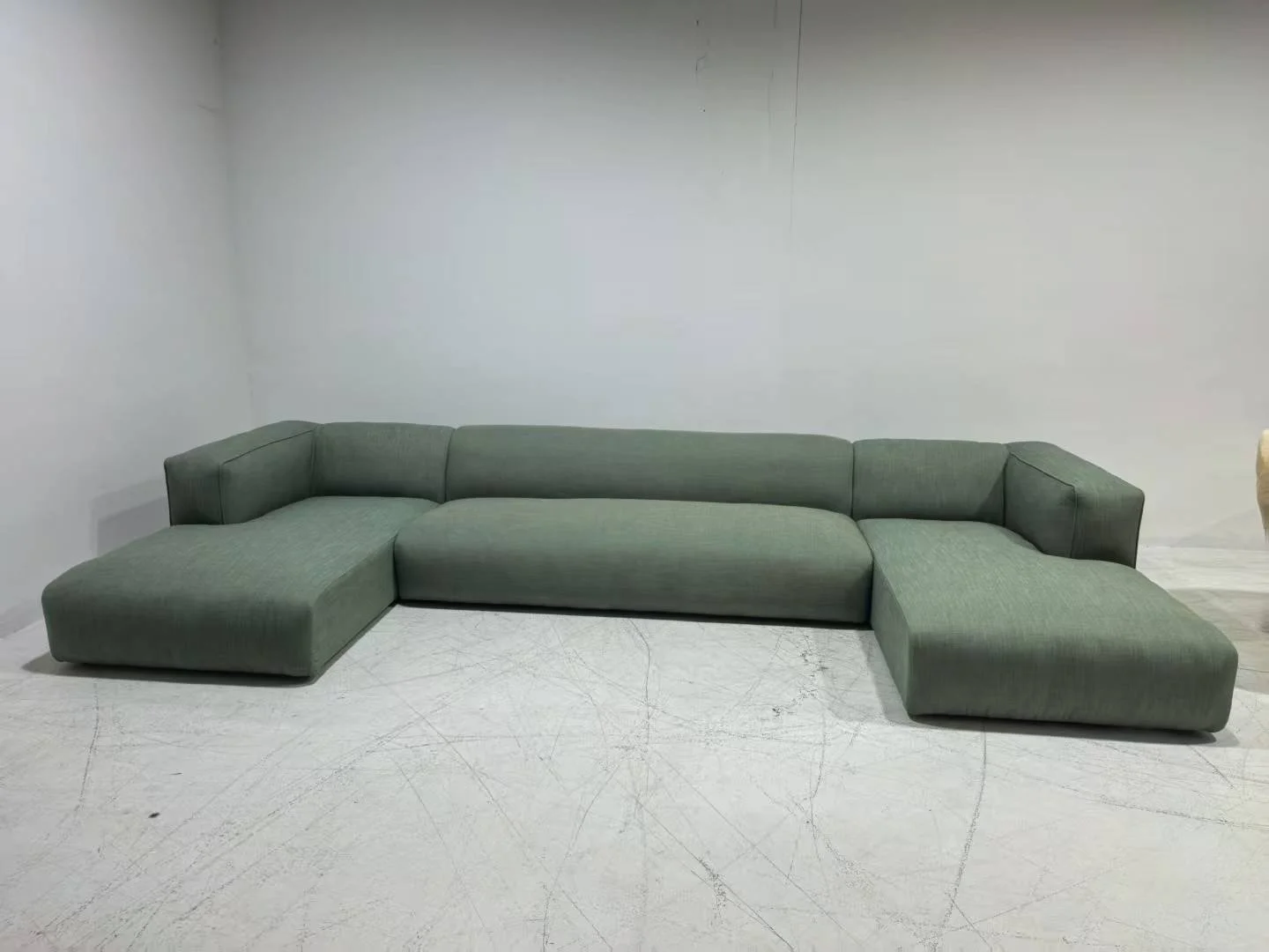Cloud sofa green linen