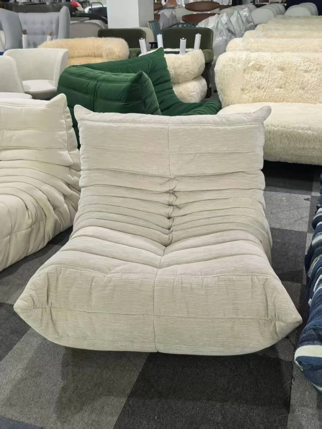 Togo Chair replica chenille fabric