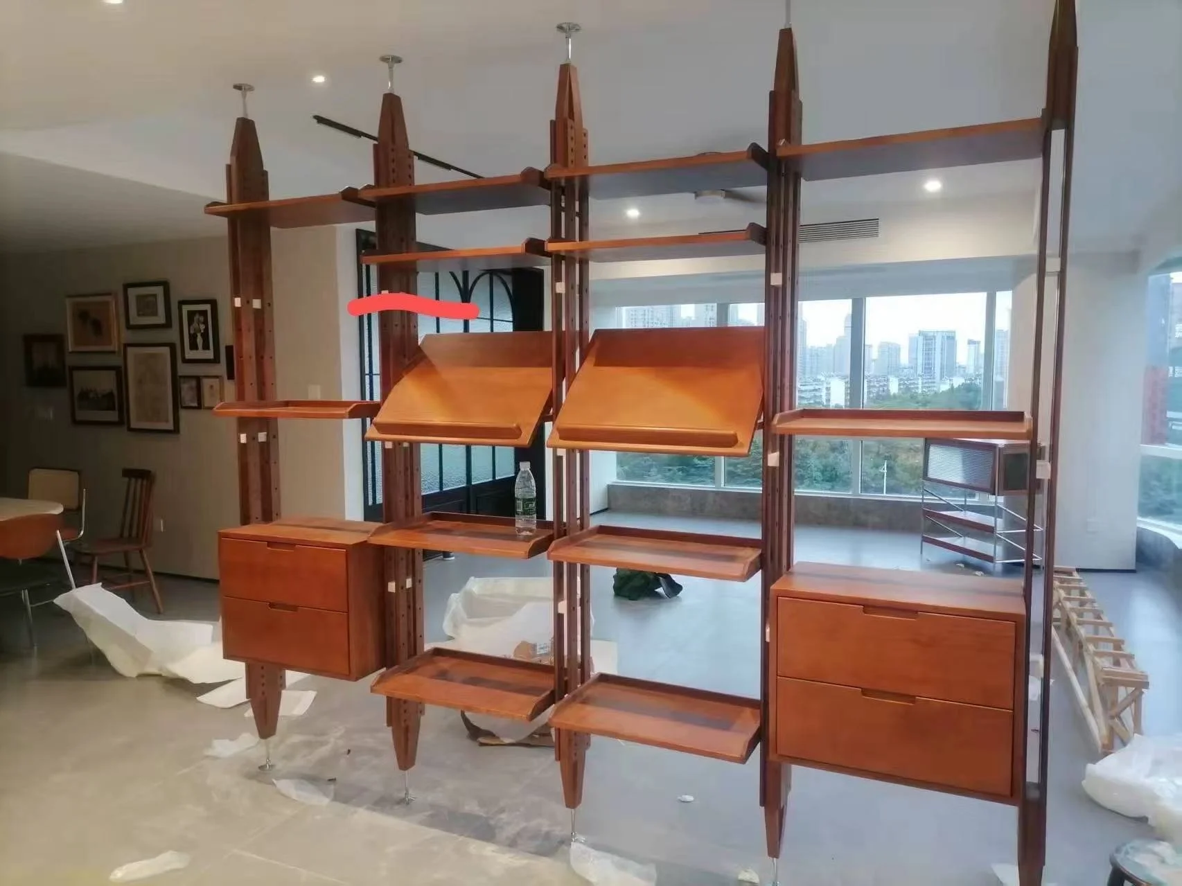 LB7 Three-Bay Bookcase replica