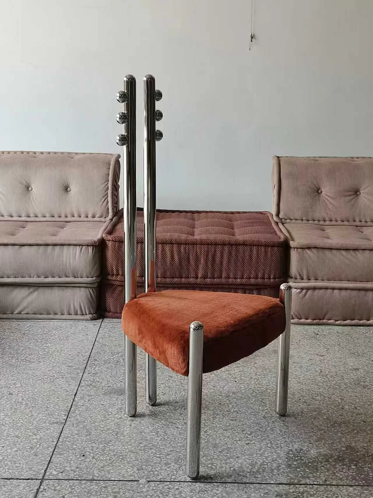 Steel Double Backrest Pietro Franceschini