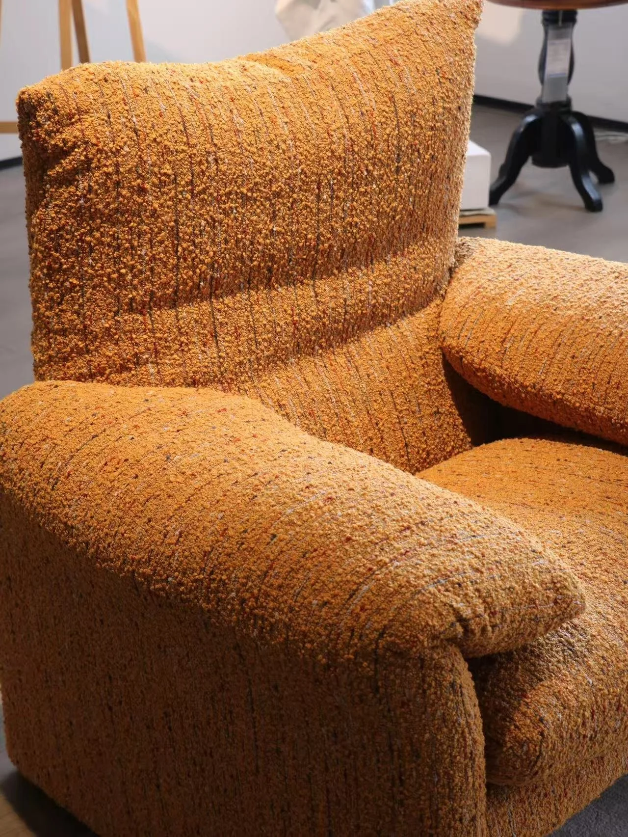 Maralunga chair chenille dupe replica