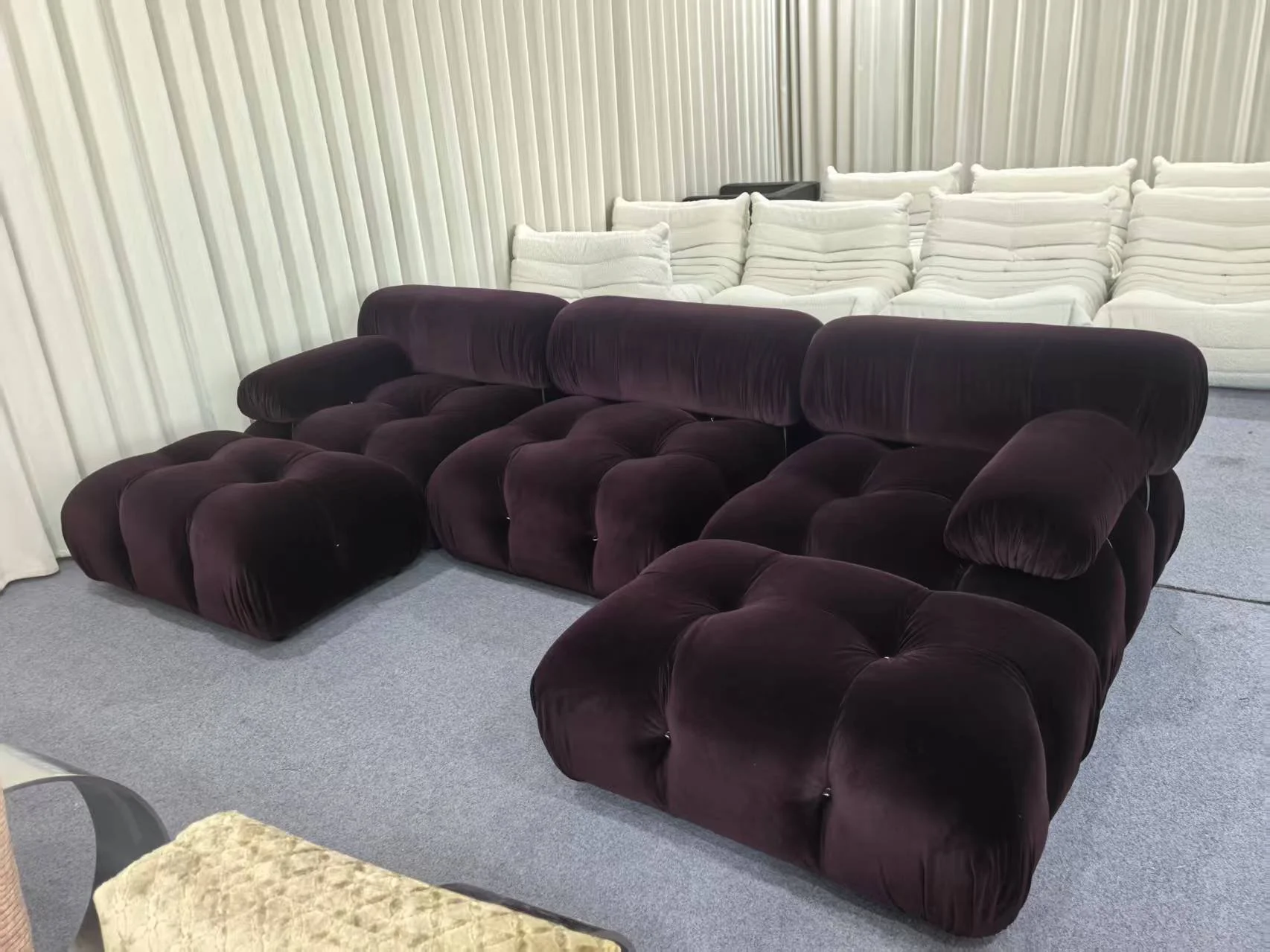 Camaleonda Sofa dupe aubergine velvet