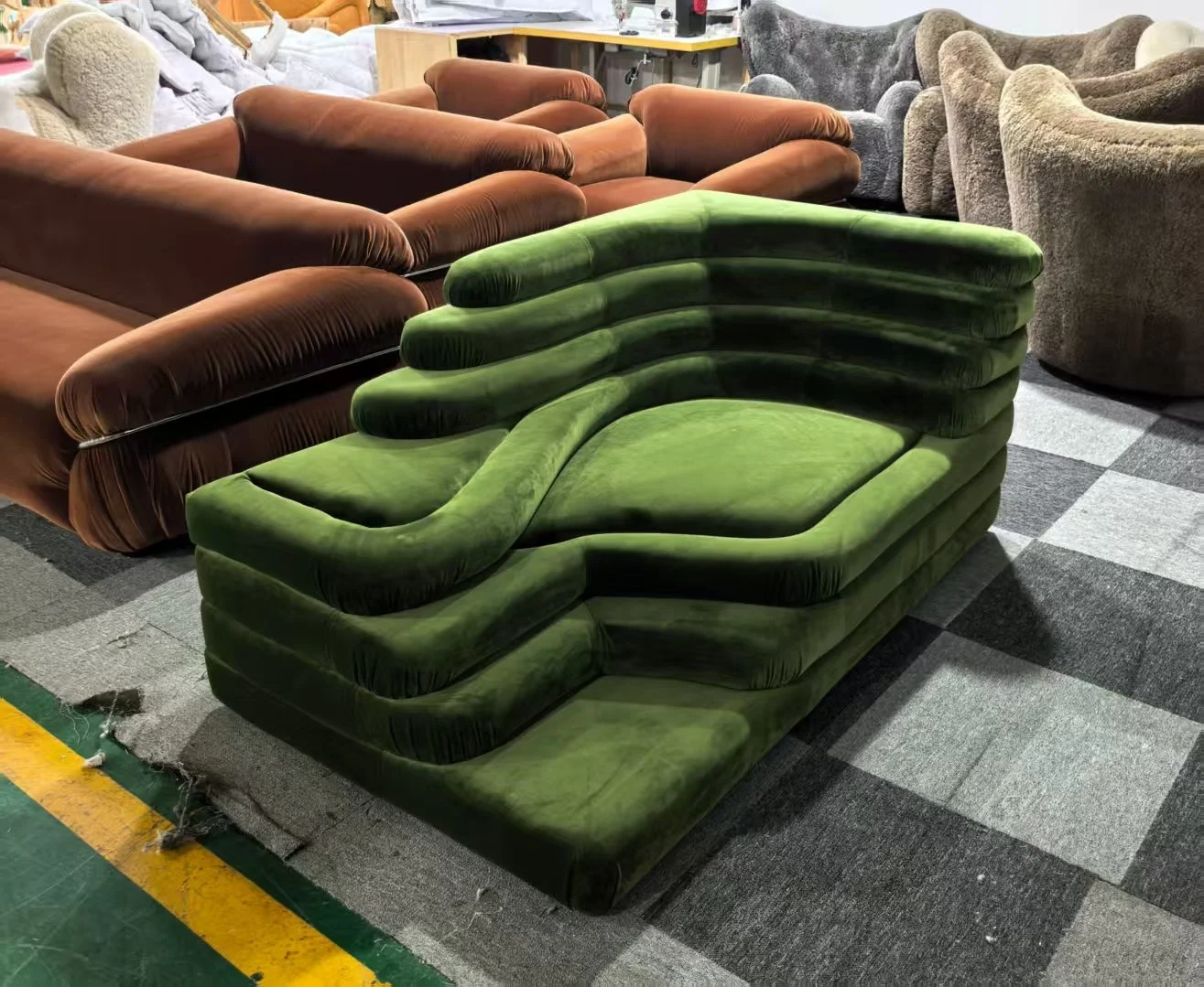 Terrazza Sofa replica dupe green velvet