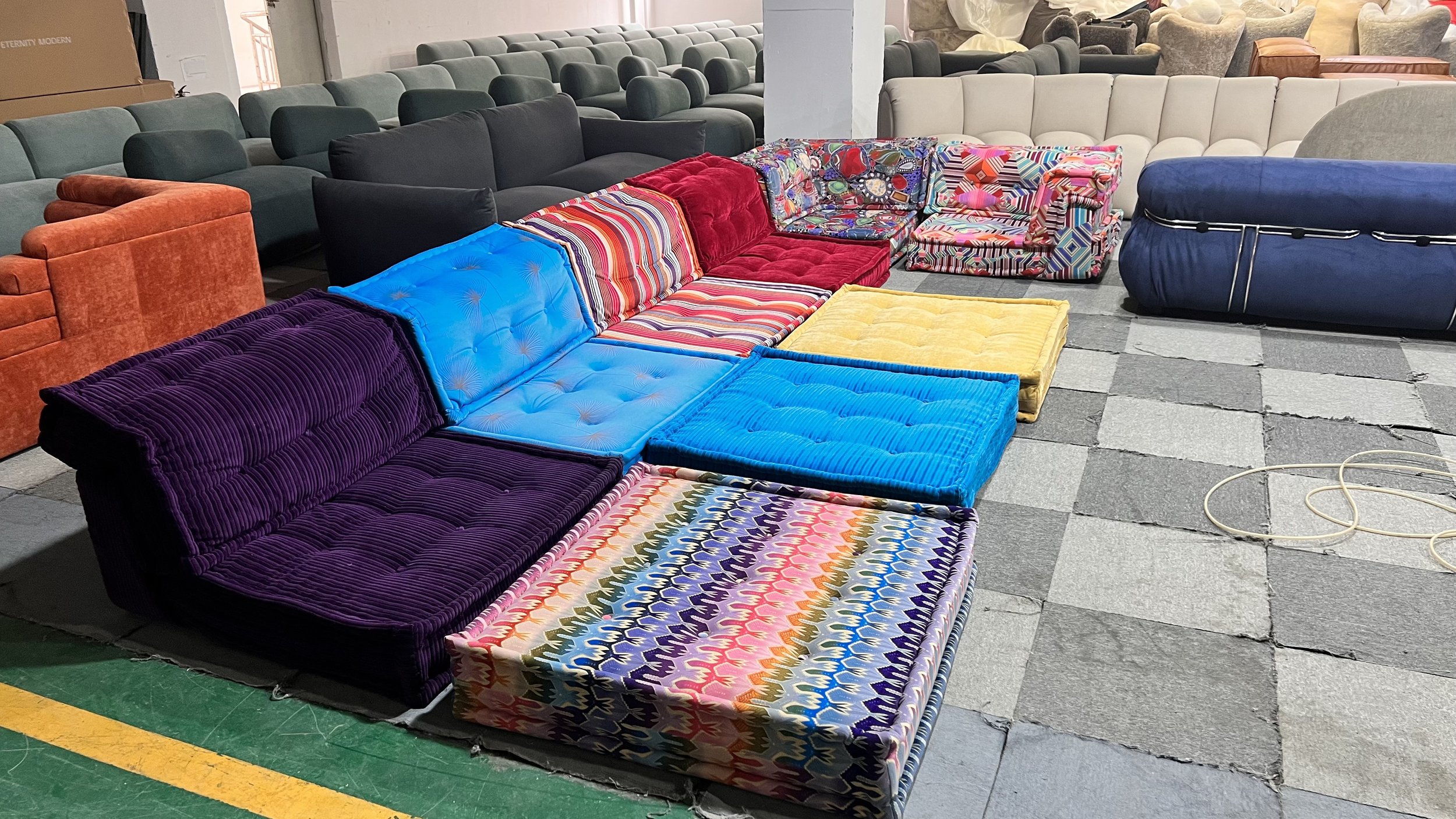 Mah Jong sofa dupe