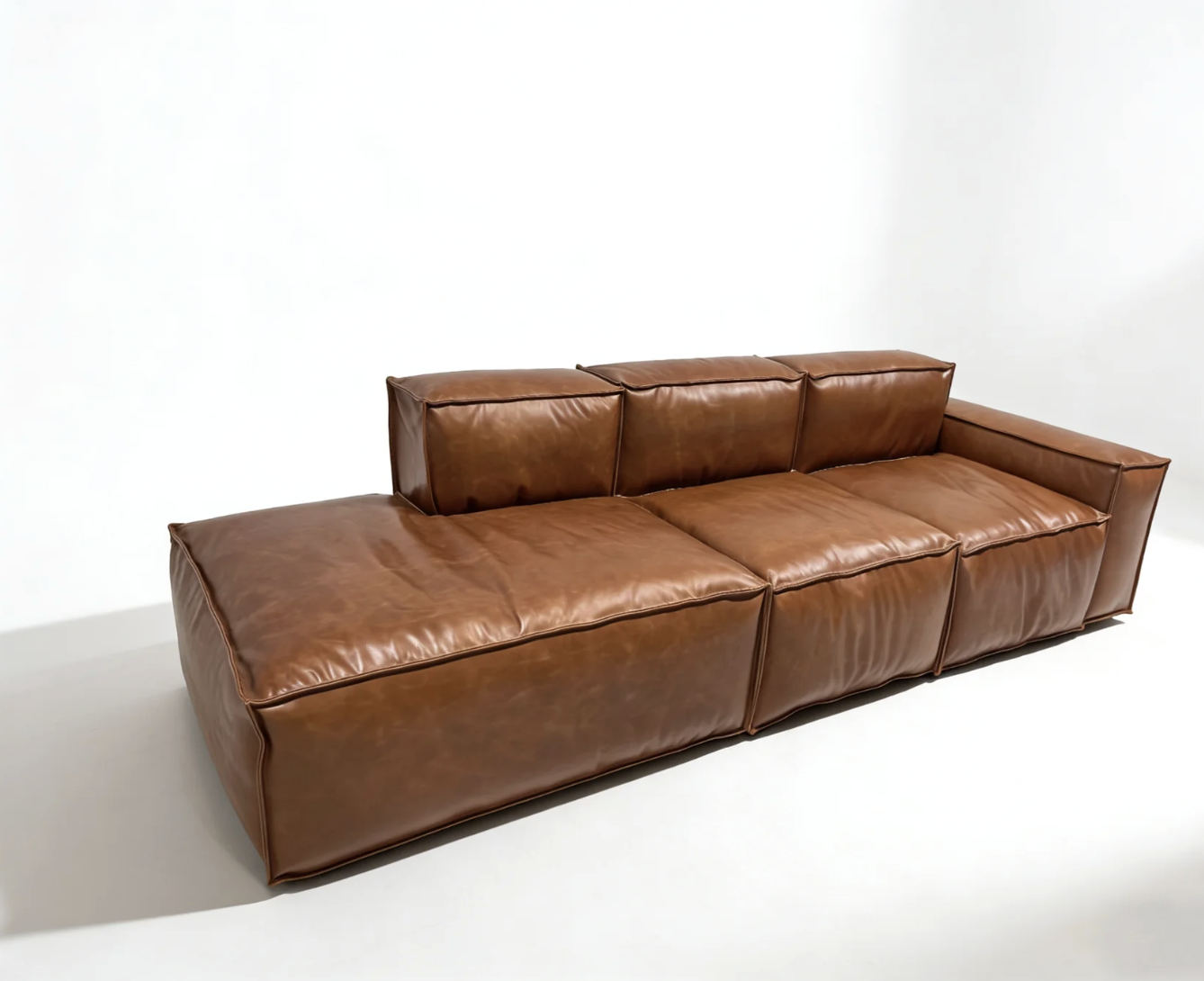 Calgary sofa vintage brown leather