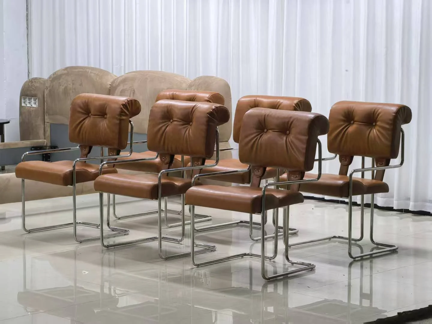 Tucroma Armchair Guido Faleschini for Mariani replica dupe leather
