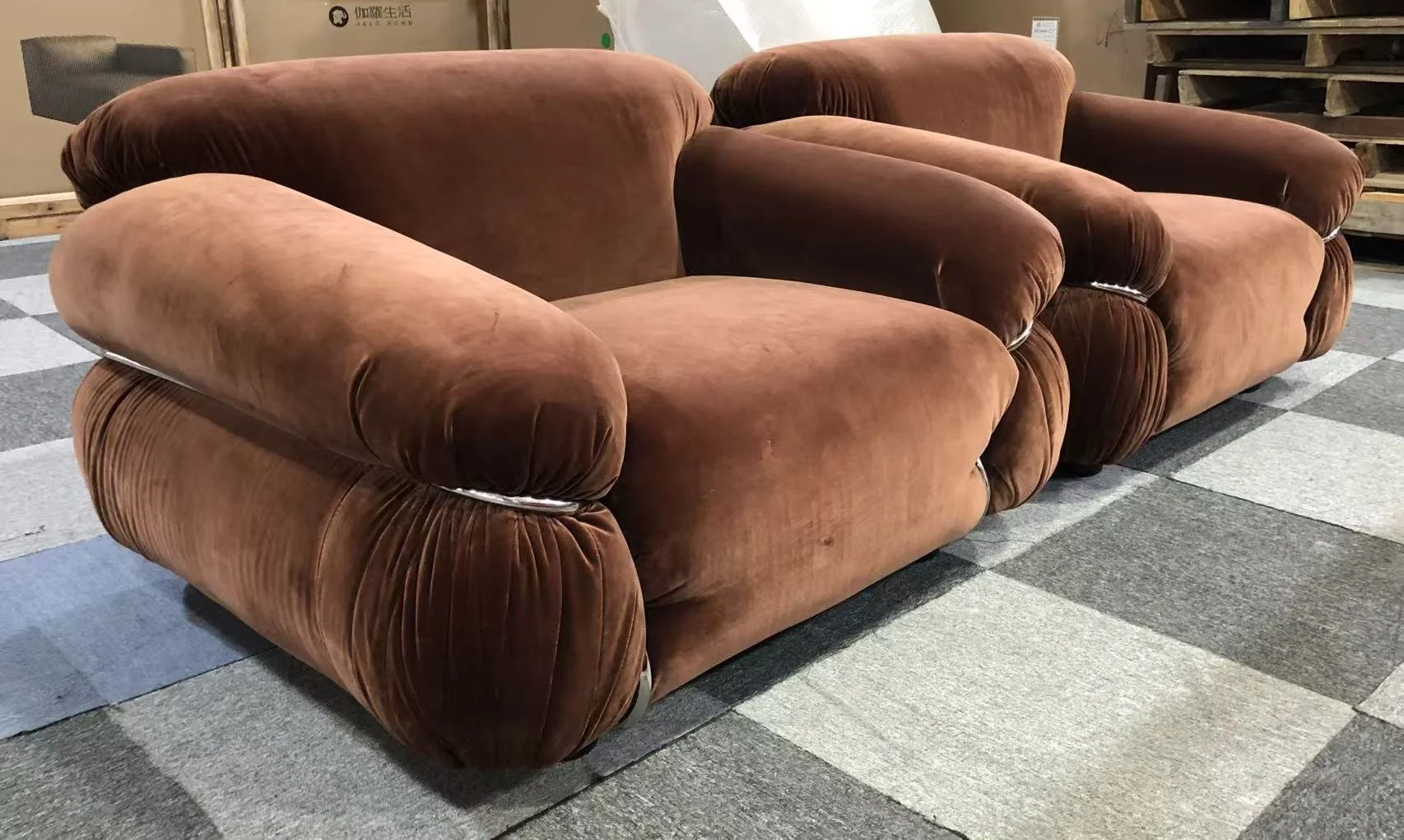 Sesann armchair velvet replica dupe