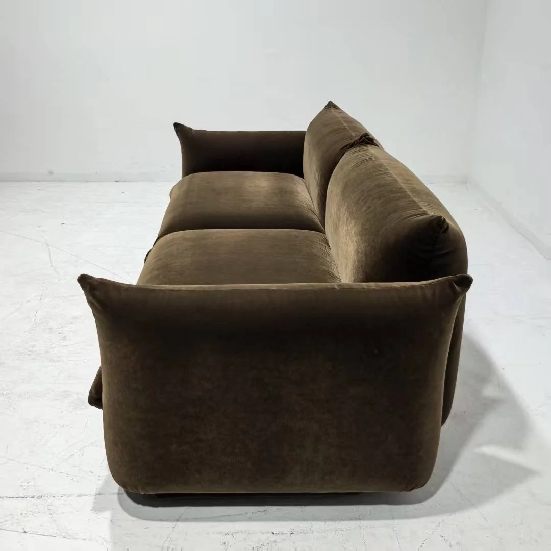 Marenco sofa replica dupe brown velvet
