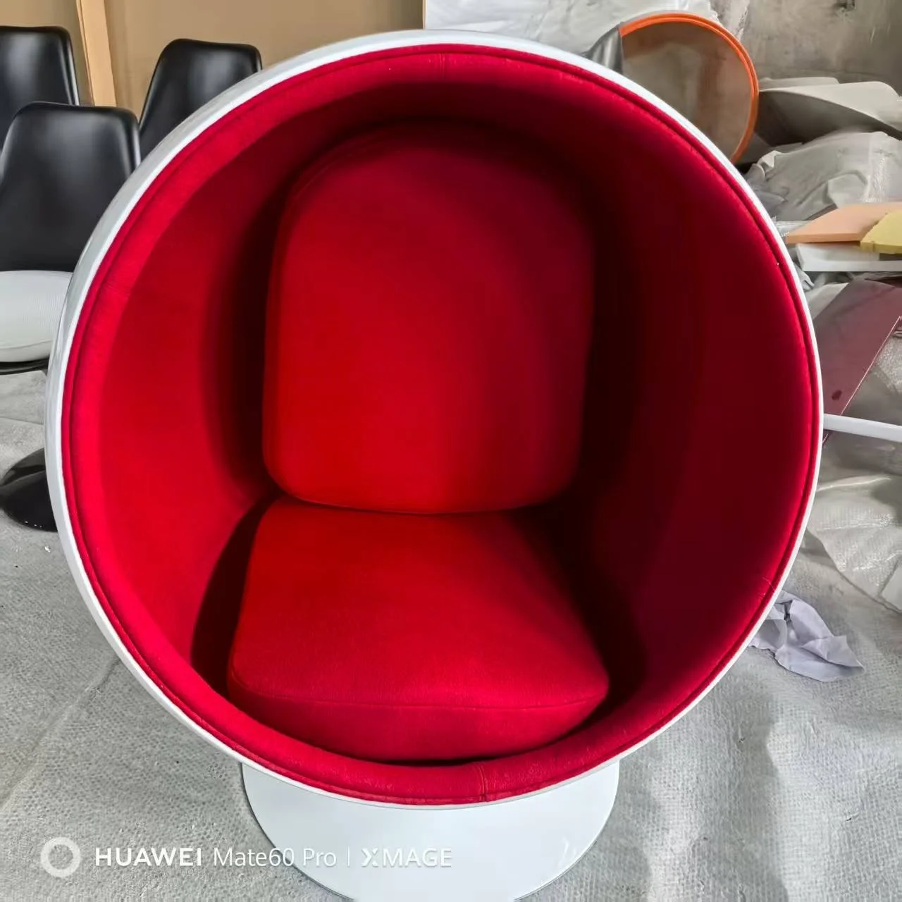 Ball Chair red Aarnio replica dupe