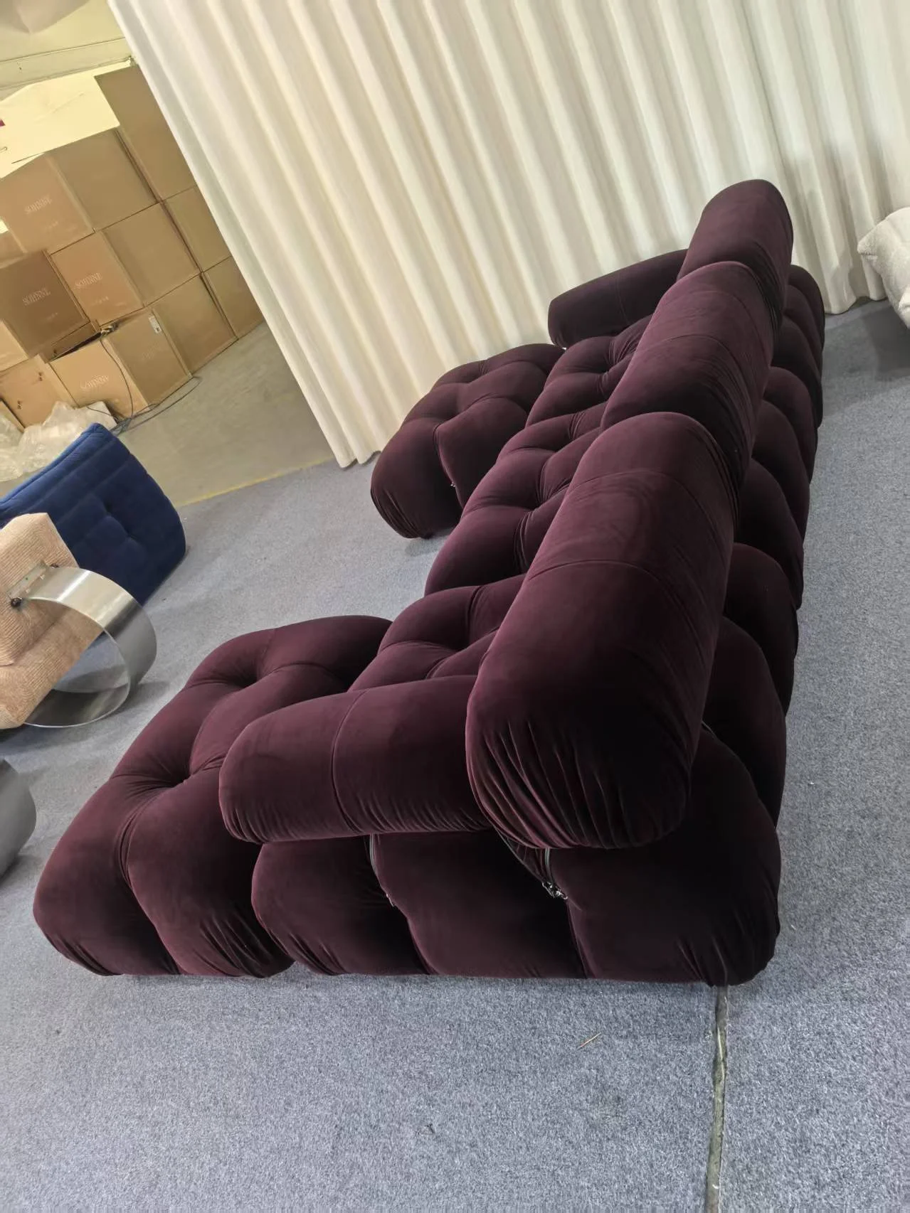 Camaleonda Sofa dupe aubergine velvet
