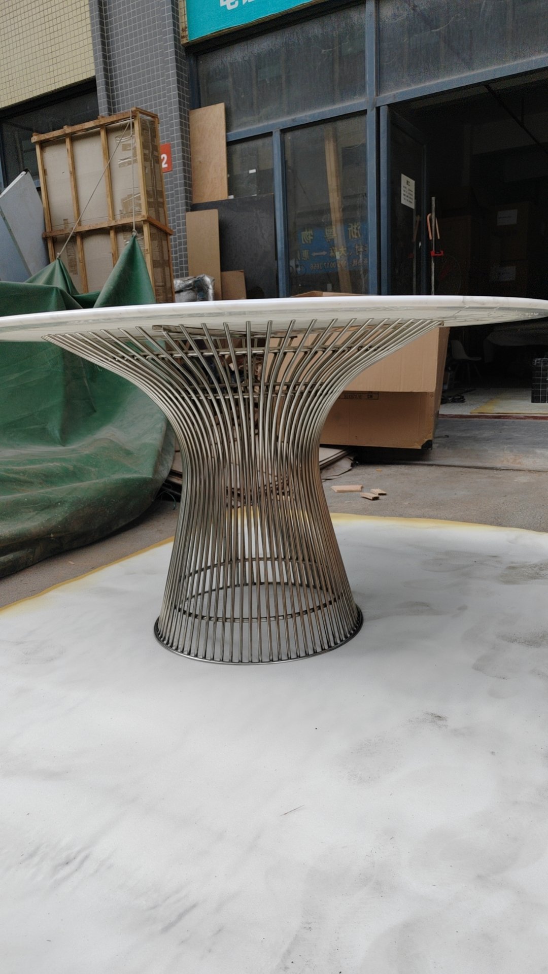 Carrara Marble Platner table replica