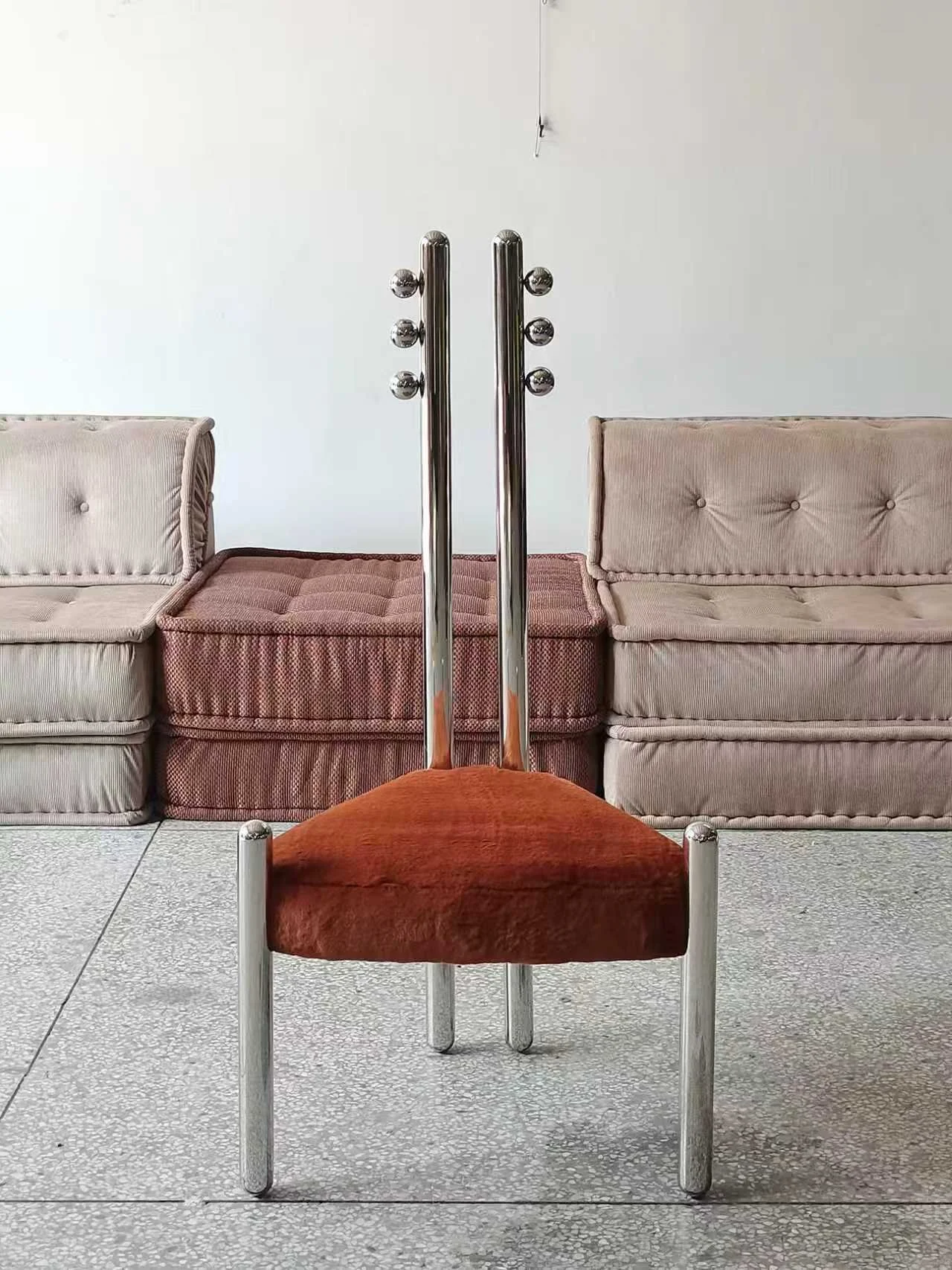 Steel Double Backrest Pietro Franceschini