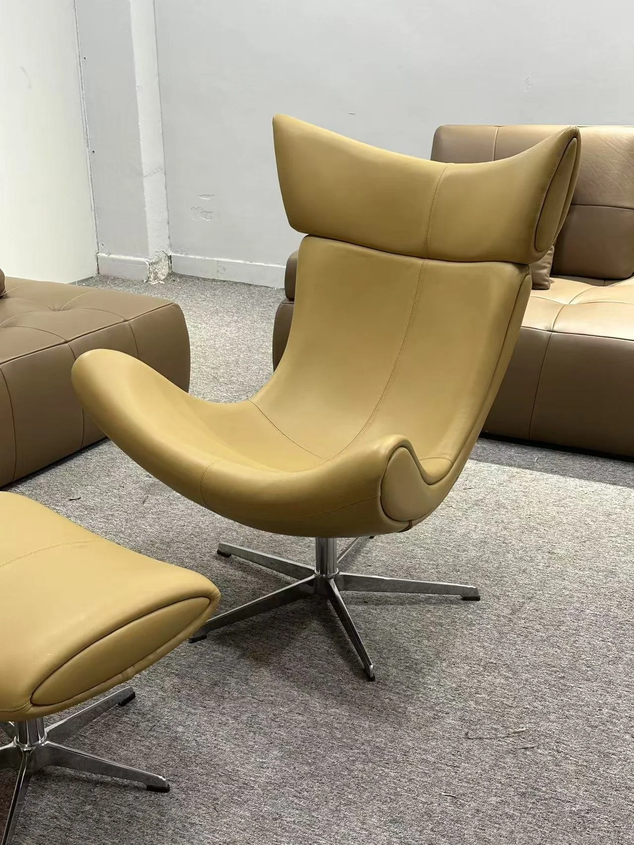 Imola chair replica dupe leather