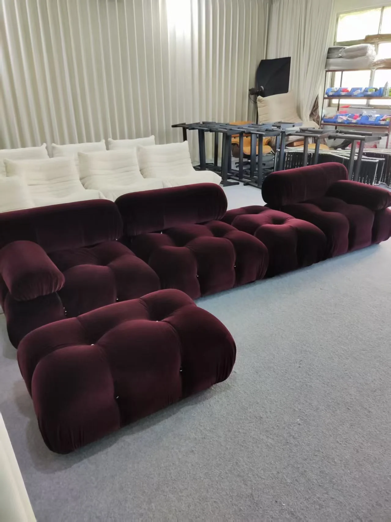 Camaleonda Sofa dupe aubergine velvet
