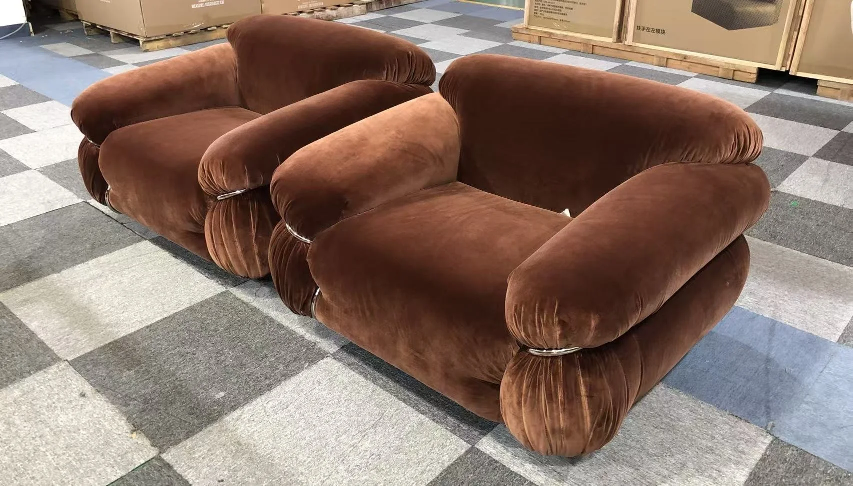 Sesann armchair velvet replica dupe
