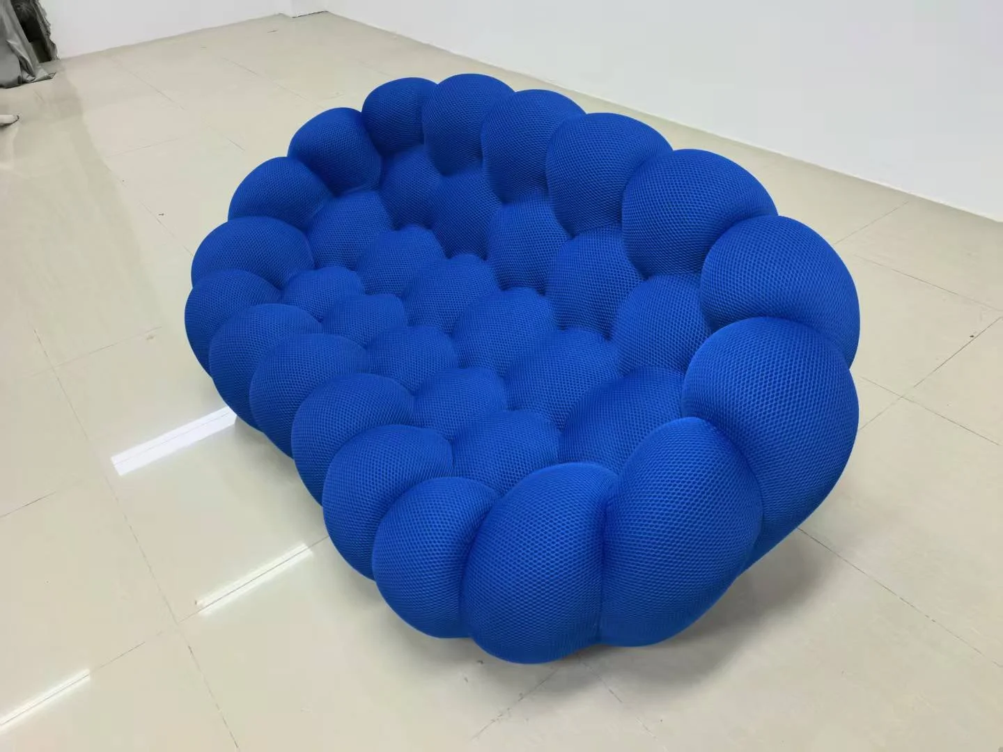 Bubble Sofa dupe blue cobalt