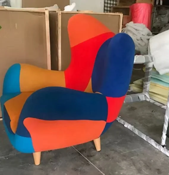 Wingback lounge chair dupe memphis design