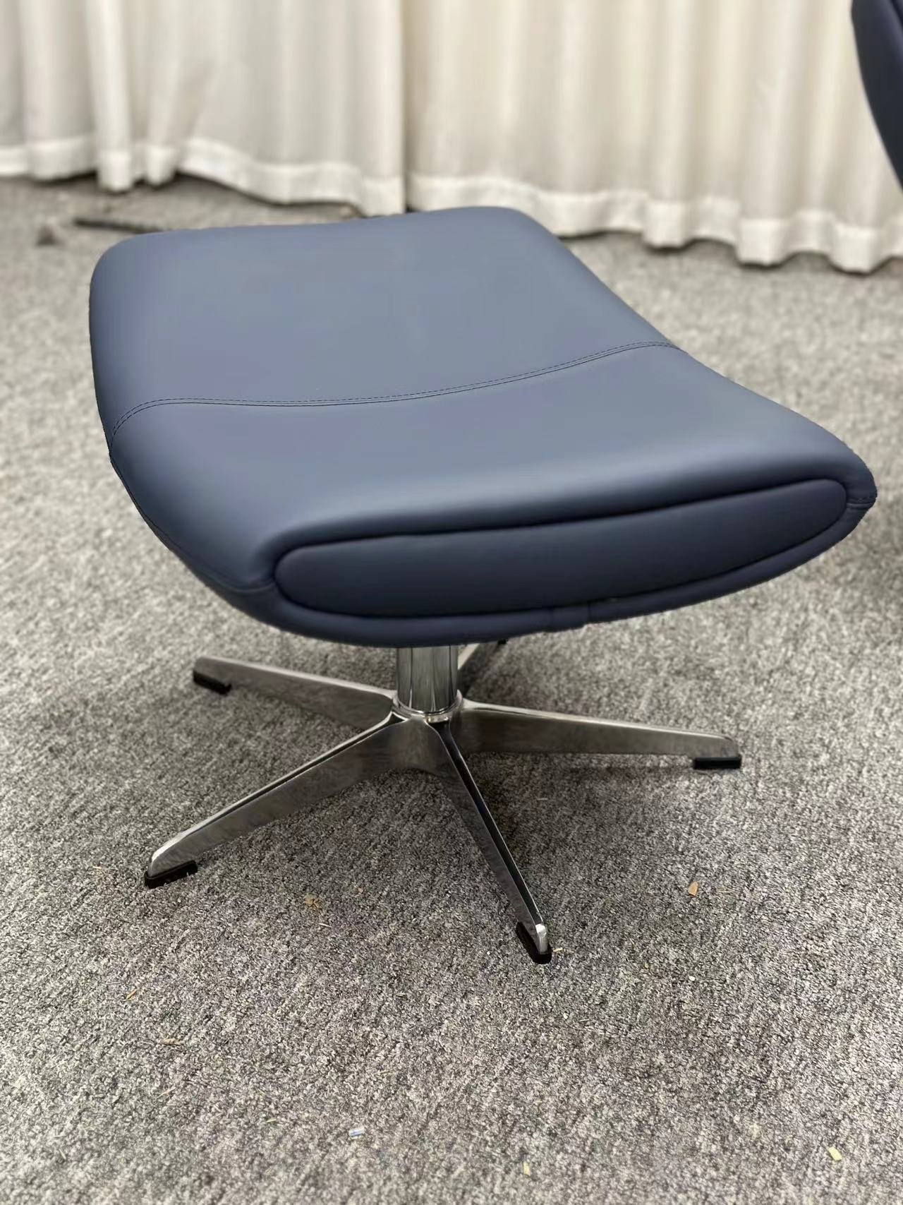 Imola ottoman replica blue leather