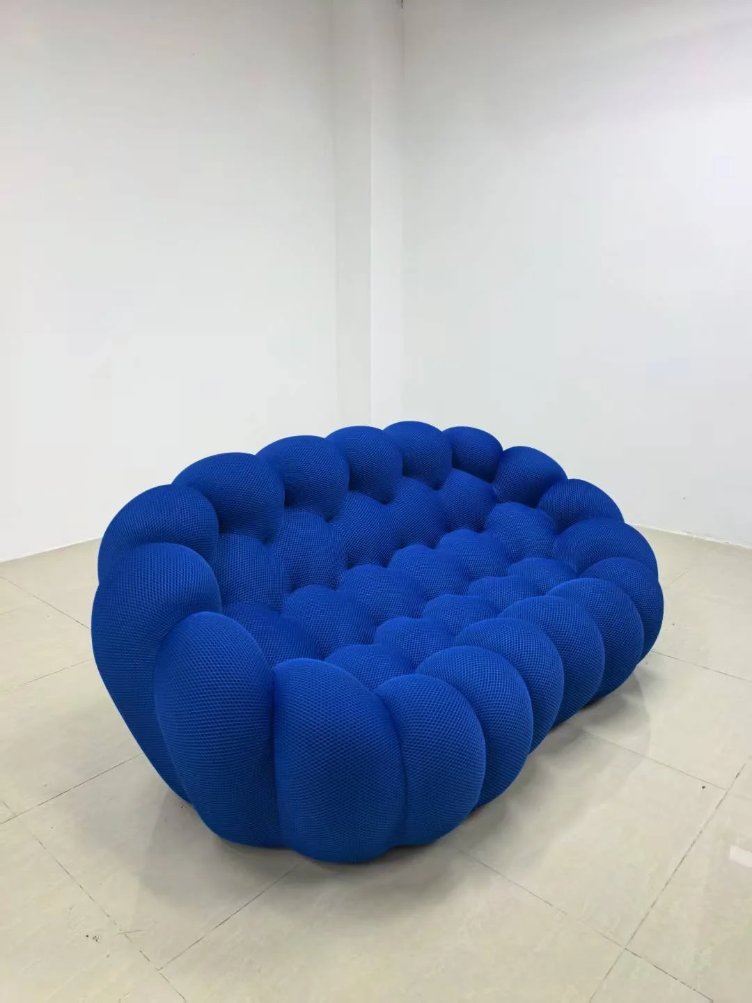 Bubble Sofa dupe blue cobalt