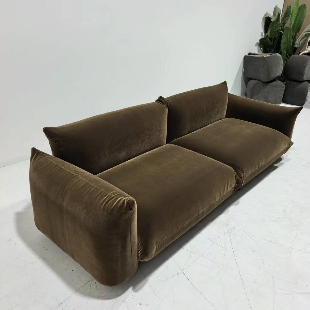 Marenco sofa replica dupe brown velvet