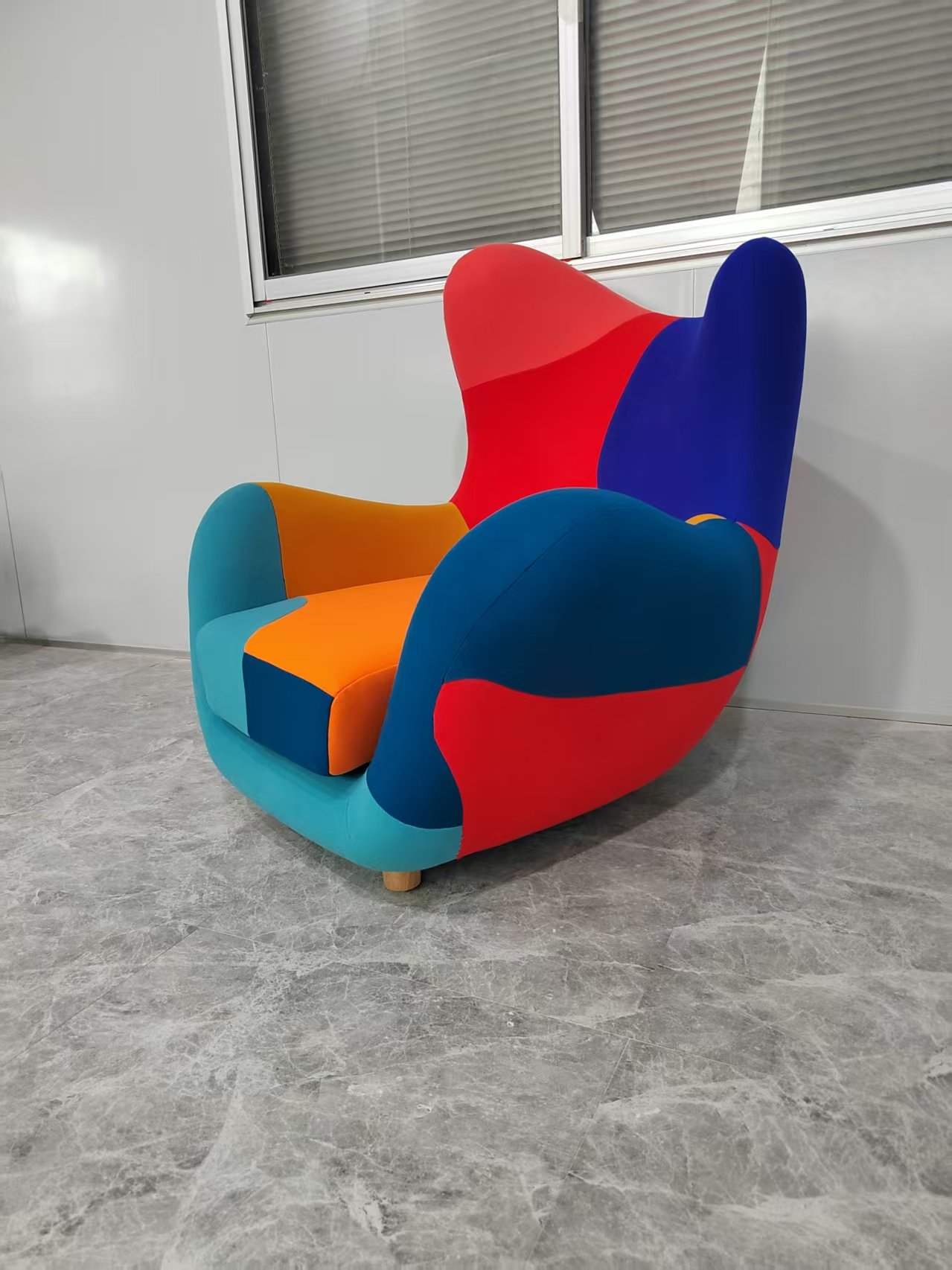 Wingback lounge chair dupe memphis design maroso