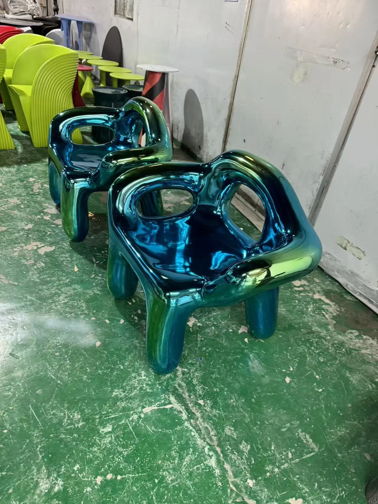 Metal chair Lea Mestres – Bubble’ armchair