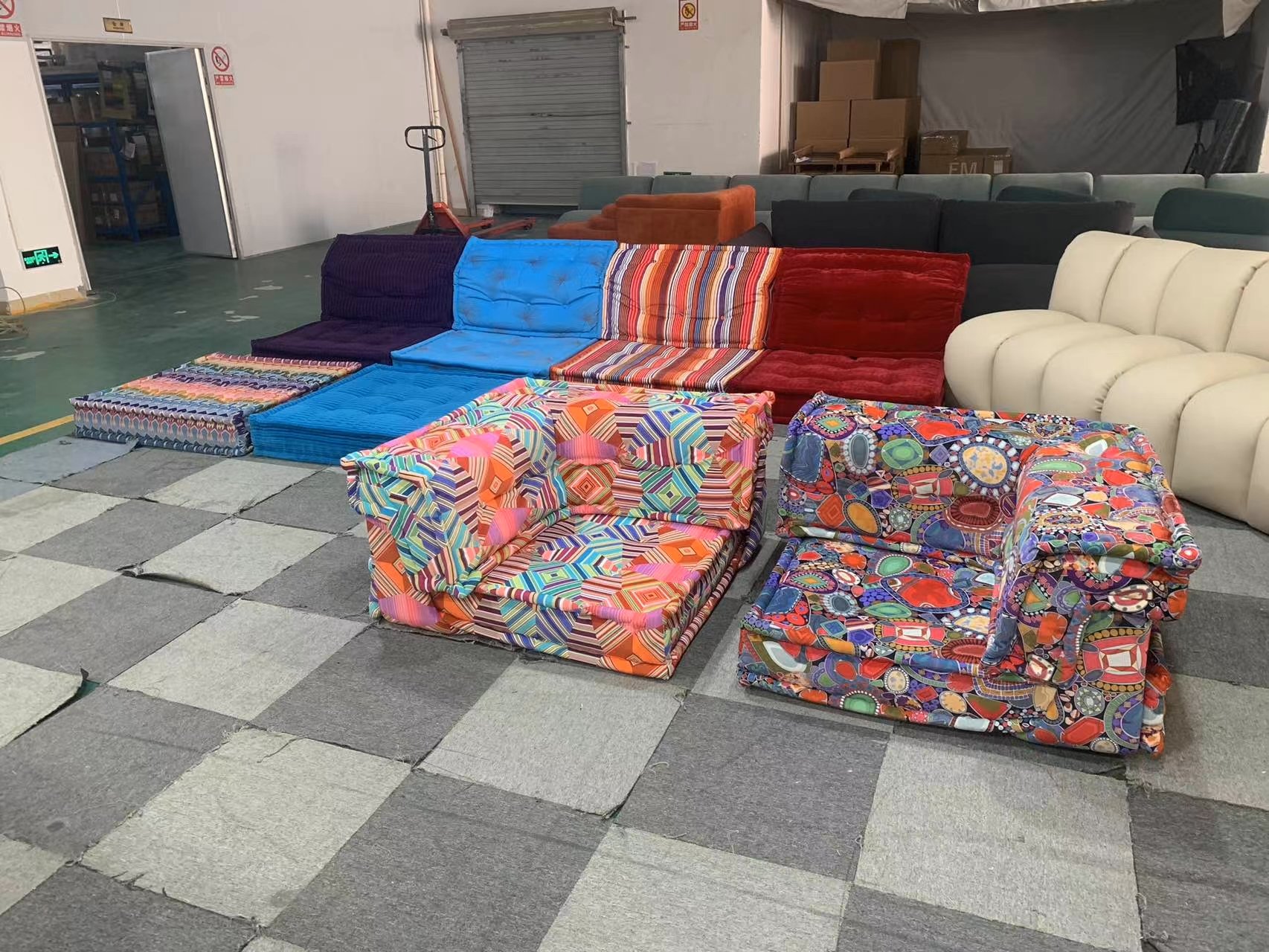 Mah Jong Kenzo style Sofa